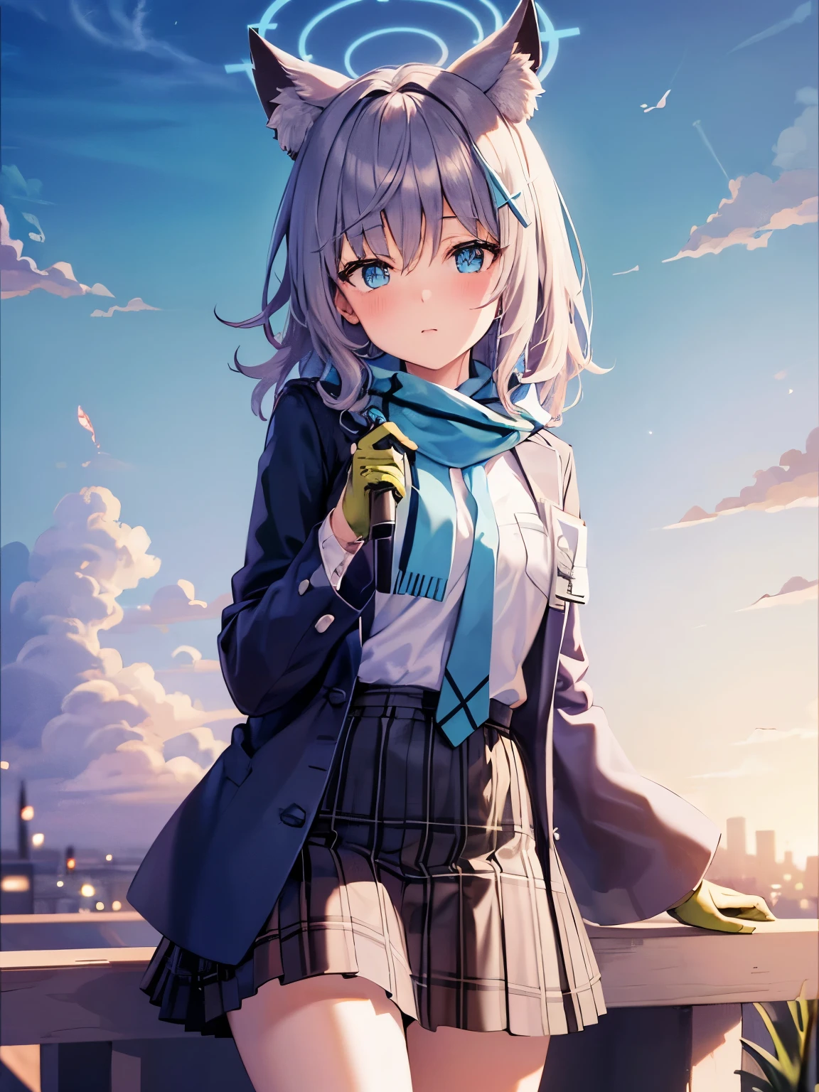 shiroko (blue archive), highres,masterpiece, best quality, masterpiece,highres,best quality,8k, (((wallpaper)))