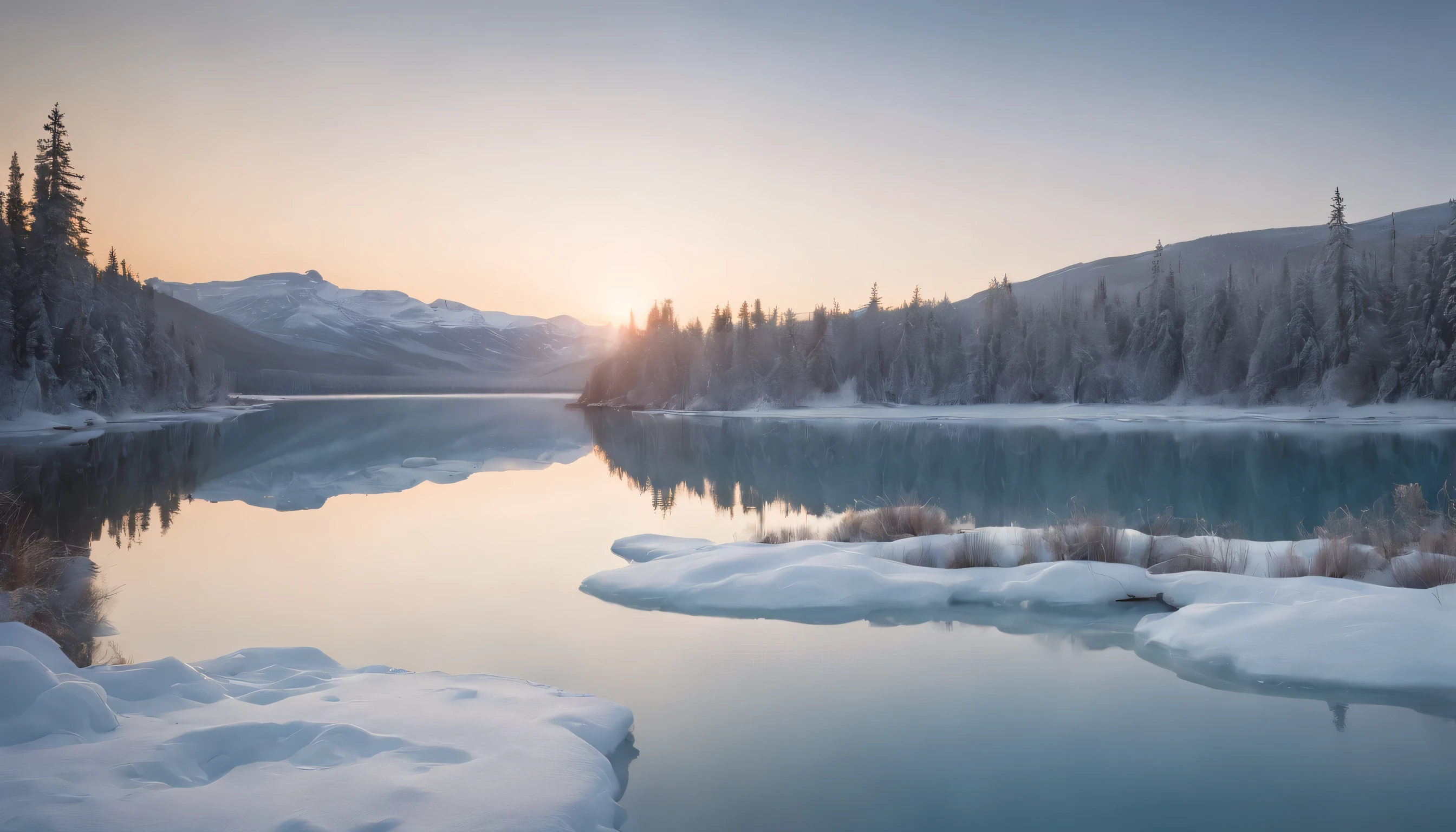 (Highly detailed CG Unity 8k wallpaper、masterpiece、highest quality、Super detailed)、(best lighting、best shadow、very delicate and beautiful)、highest quality、8k、Detailed facial depiction、masterpiece、highest quality、clear image quality、
Yellowknife'Polar night aurora and frozen lake scenery。