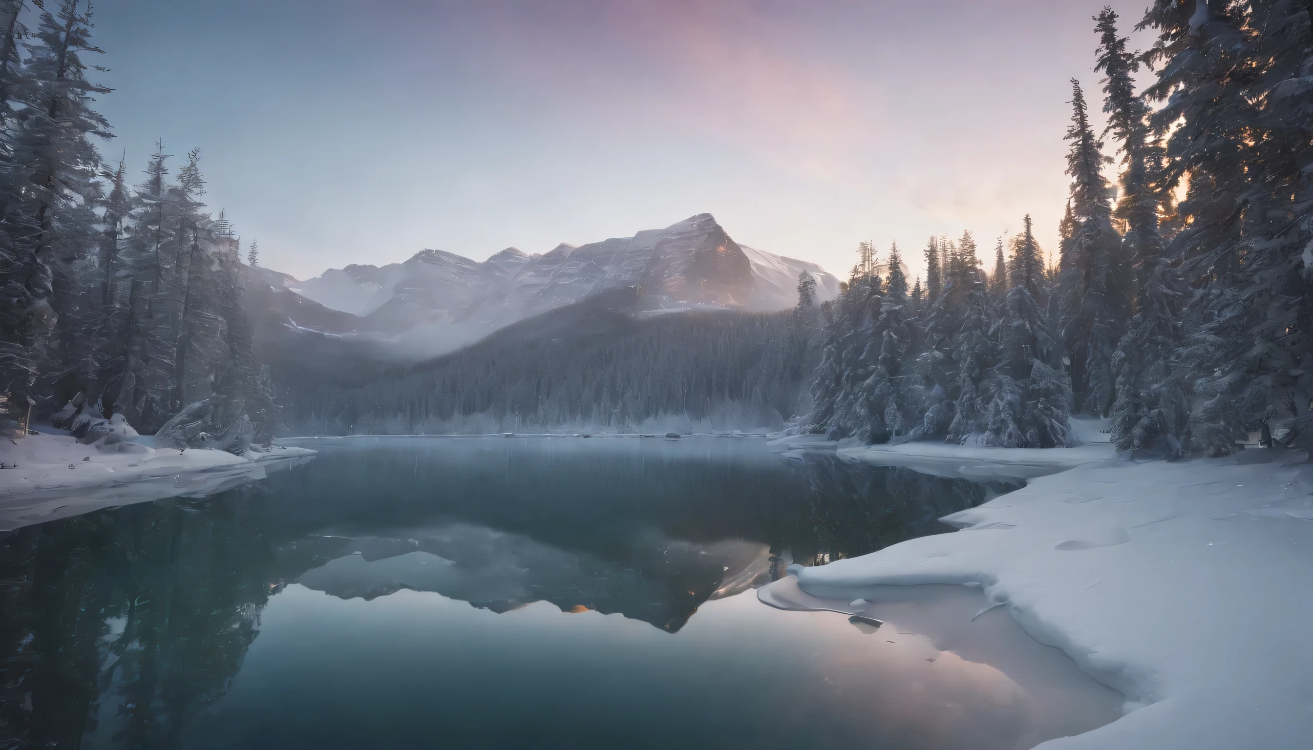 (Highly detailed CG Unity 8k wallpaper、masterpiece、highest quality、Super detailed)、(best lighting、best shadow、very delicate and beautiful)、highest quality、8k、Detailed facial depiction、masterpiece、highest quality、clear image quality、
Yellowknife'Polar night aurora and frozen lake scenery。