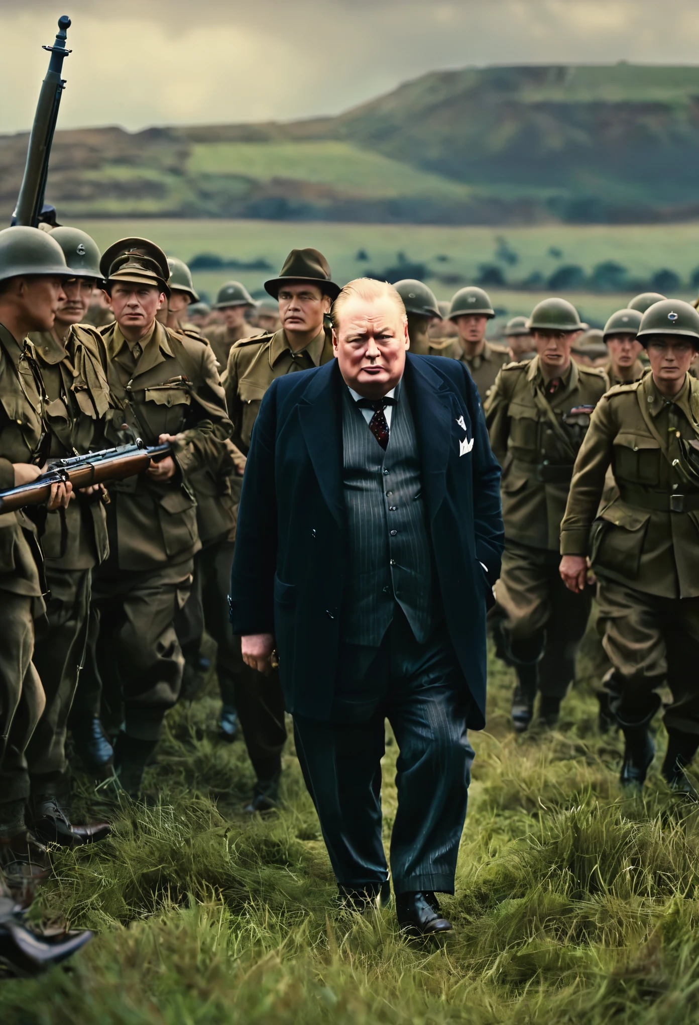 《The moment of decisive battle》As a film based on reality，Showing British Prime Minister Churchill during World War II