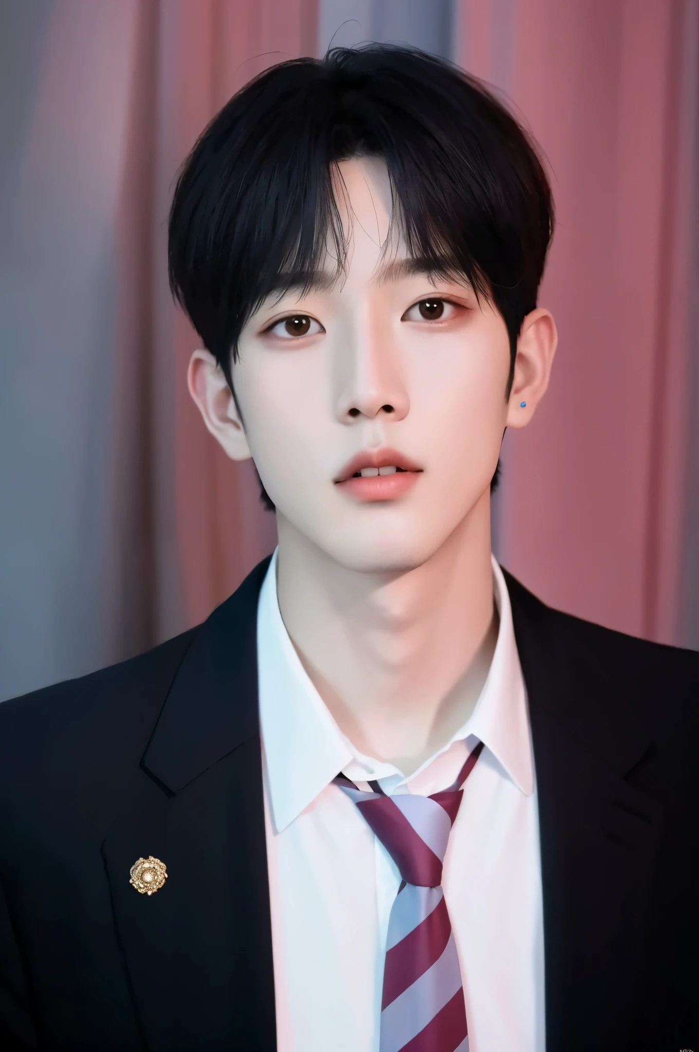 Imagen arafed de un hombre con traje y corbata., kim doyoung, cai xukun, jinyoung shin, foto de perfil en la cabeza, hyung tae, Inspirado por Bian Shoumin, kim taejin, yanjun chengt, young pale angel, heise jinyao, jungkook, largo, lee wonbin, diez lee, delicate androgynous prince
