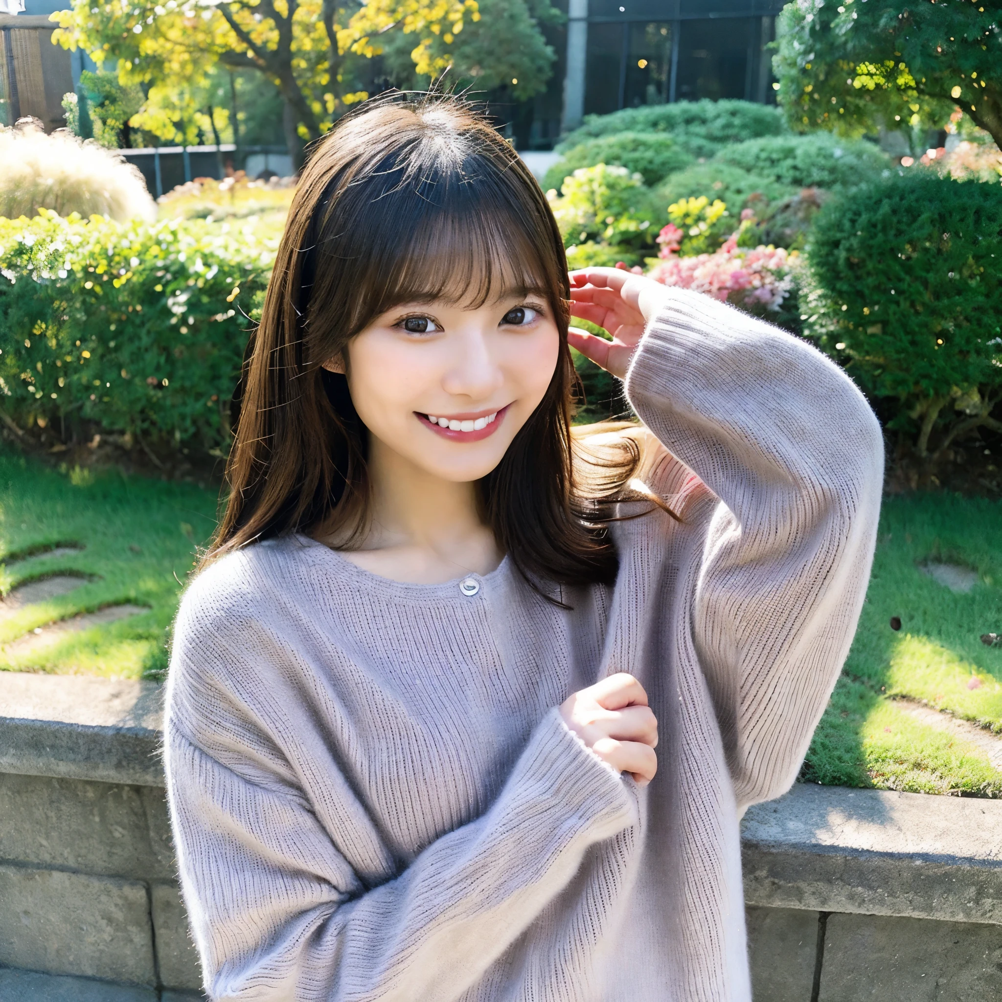 knit　Highest image quality　smile　Japanese