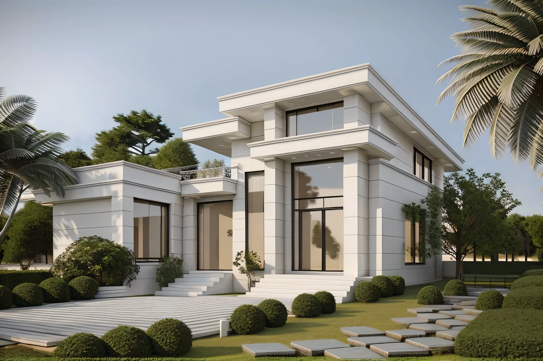 neo classic house, beautyful light, beautyfulday, sunny
