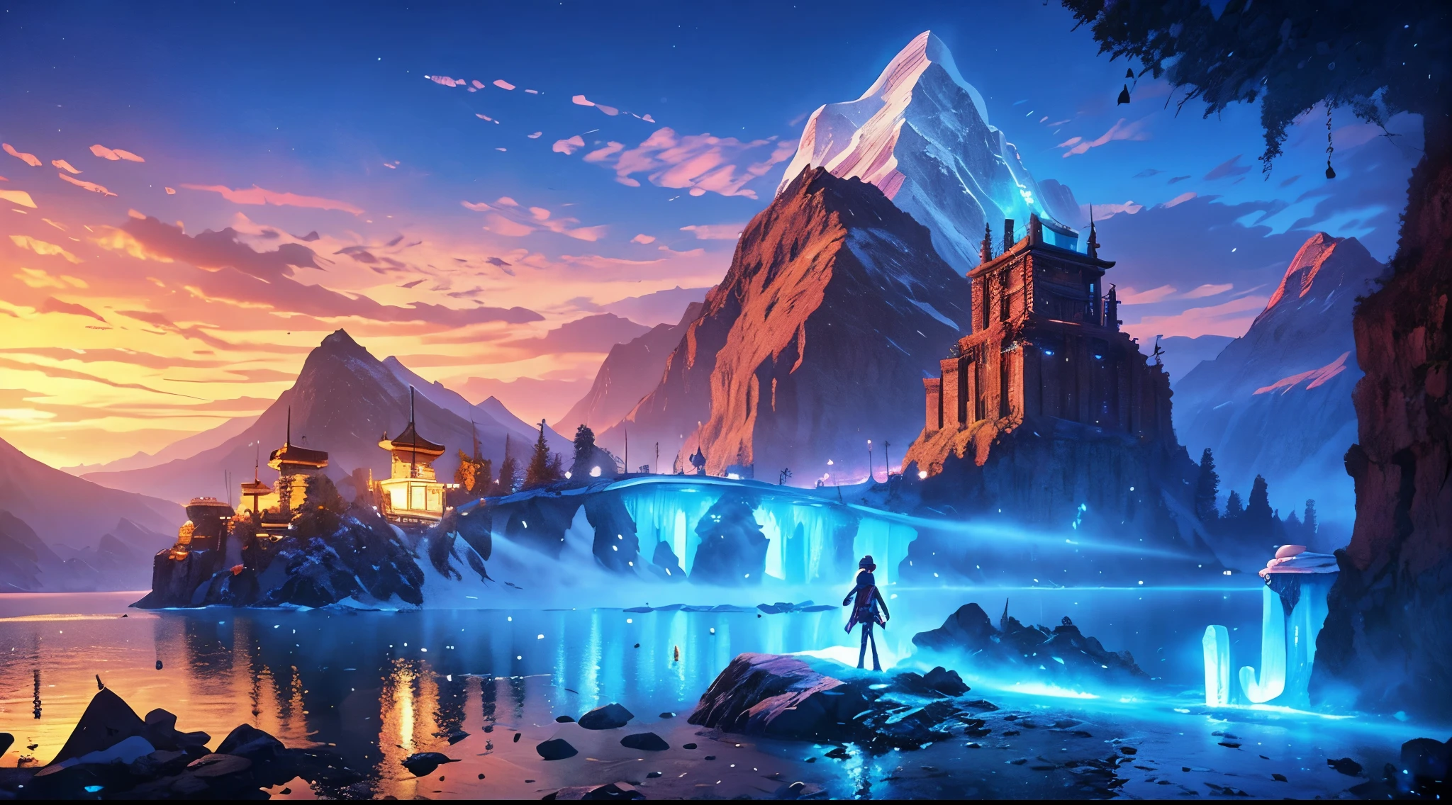 pixel game,Scene design,Ice World, pixel art #pixel art