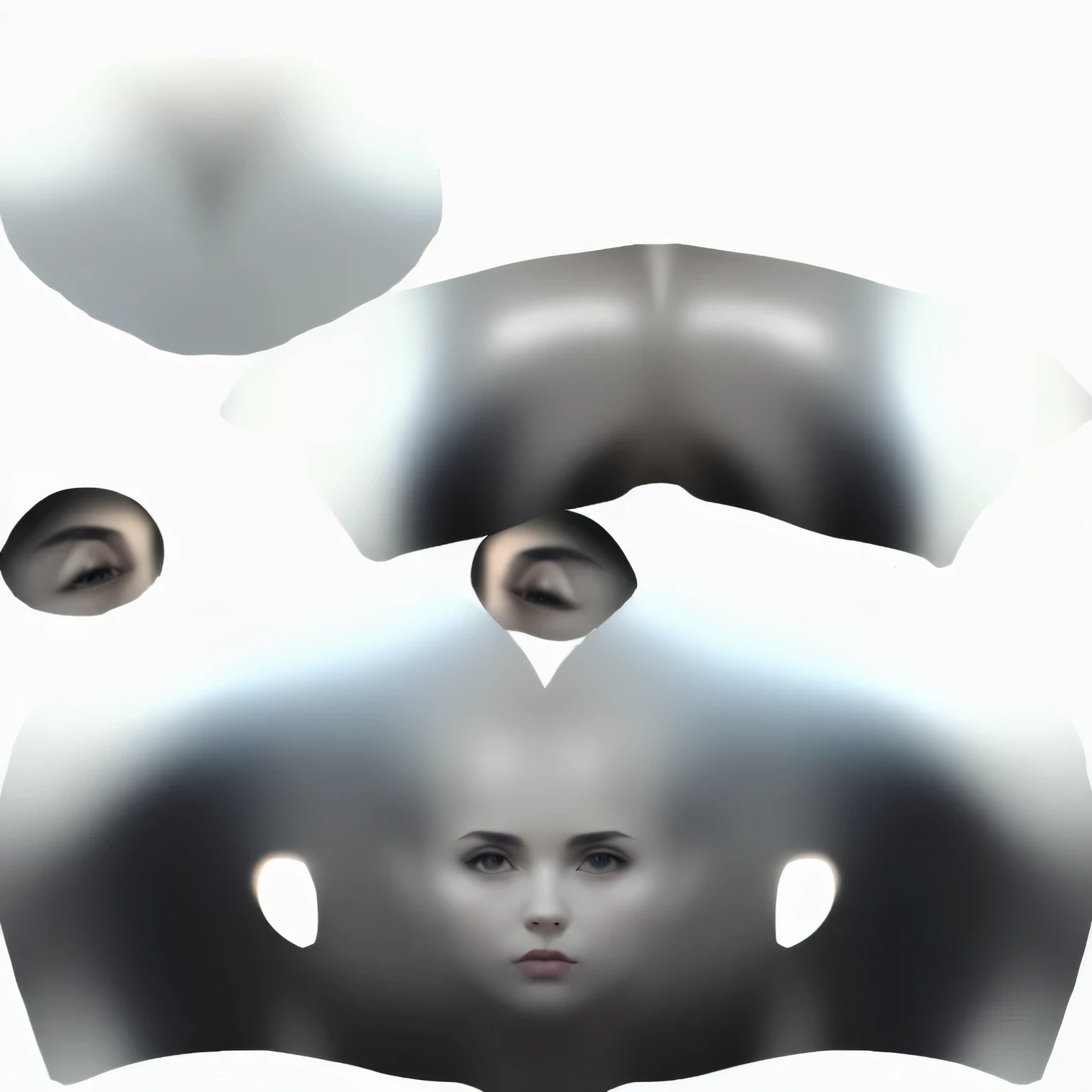 Face UV texture image, hot girl, sexy