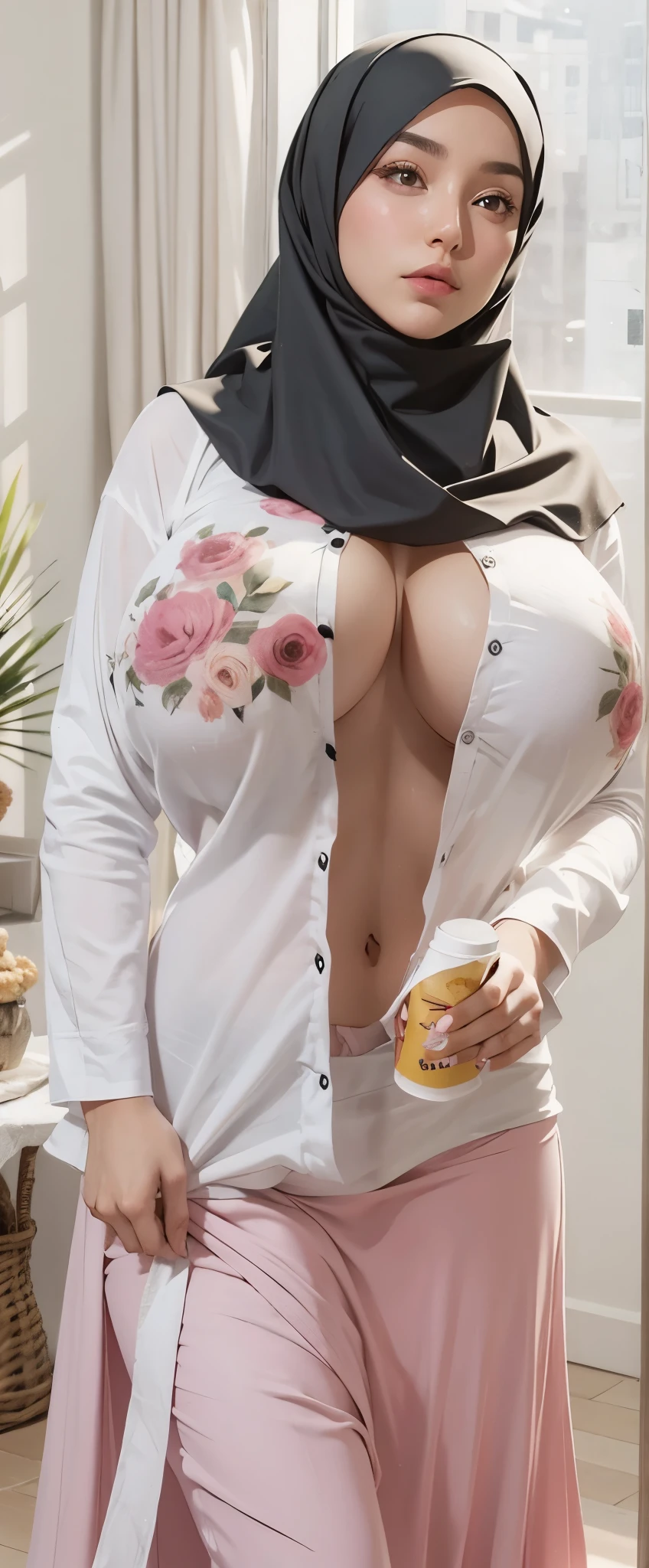 Big breast hijab