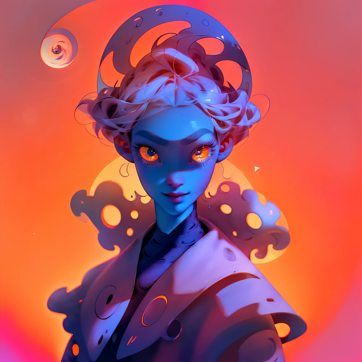 Makima, (beauty face:1.3), cool vibe, (long eyelashes:1.4), (solid circle eyes:1.5), wince, hair bobbles, (detailed texture:1.3), fake animal ears, light smile, ear blush, fang, Surrealism, (drop shadow:1.2), anaglyph, stereogram, tachi-e, (point of view:1.4), atmospheric perspective, (high resolution:8k), super detail, curate, (best quality:1.2)