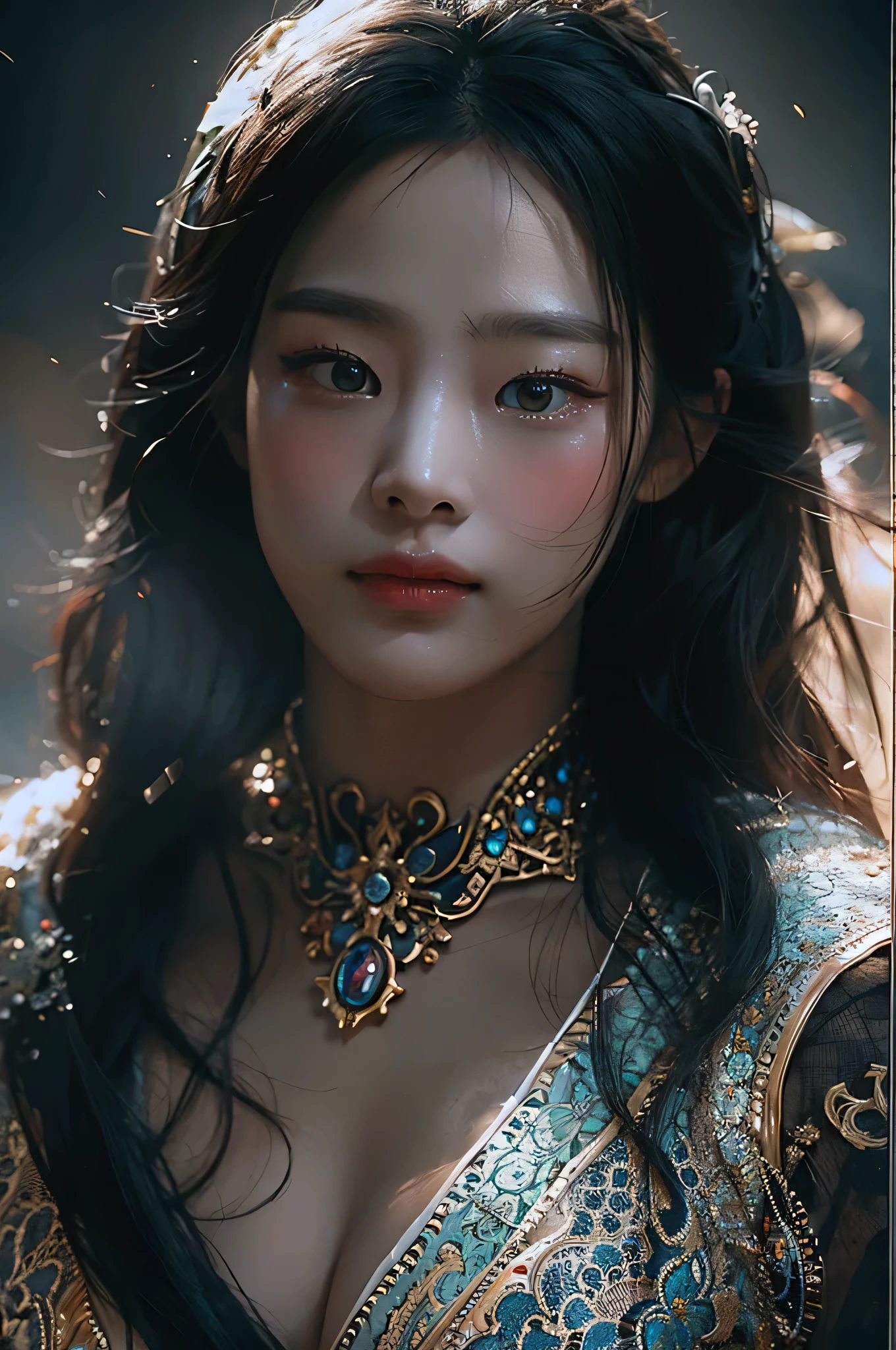 (highest image quality), (masterpiece), (vibrant, photography realistic, Realistic, Dramatic, Dark, Sharp focus, 8K), beautiful, Highly detailed face and skin texture, sexy wedding dress, ethereal beauty, mature asian woman,black long hair, make up, nsfw ,Close up shot, ((backlight)), holding sword, samurai wedding