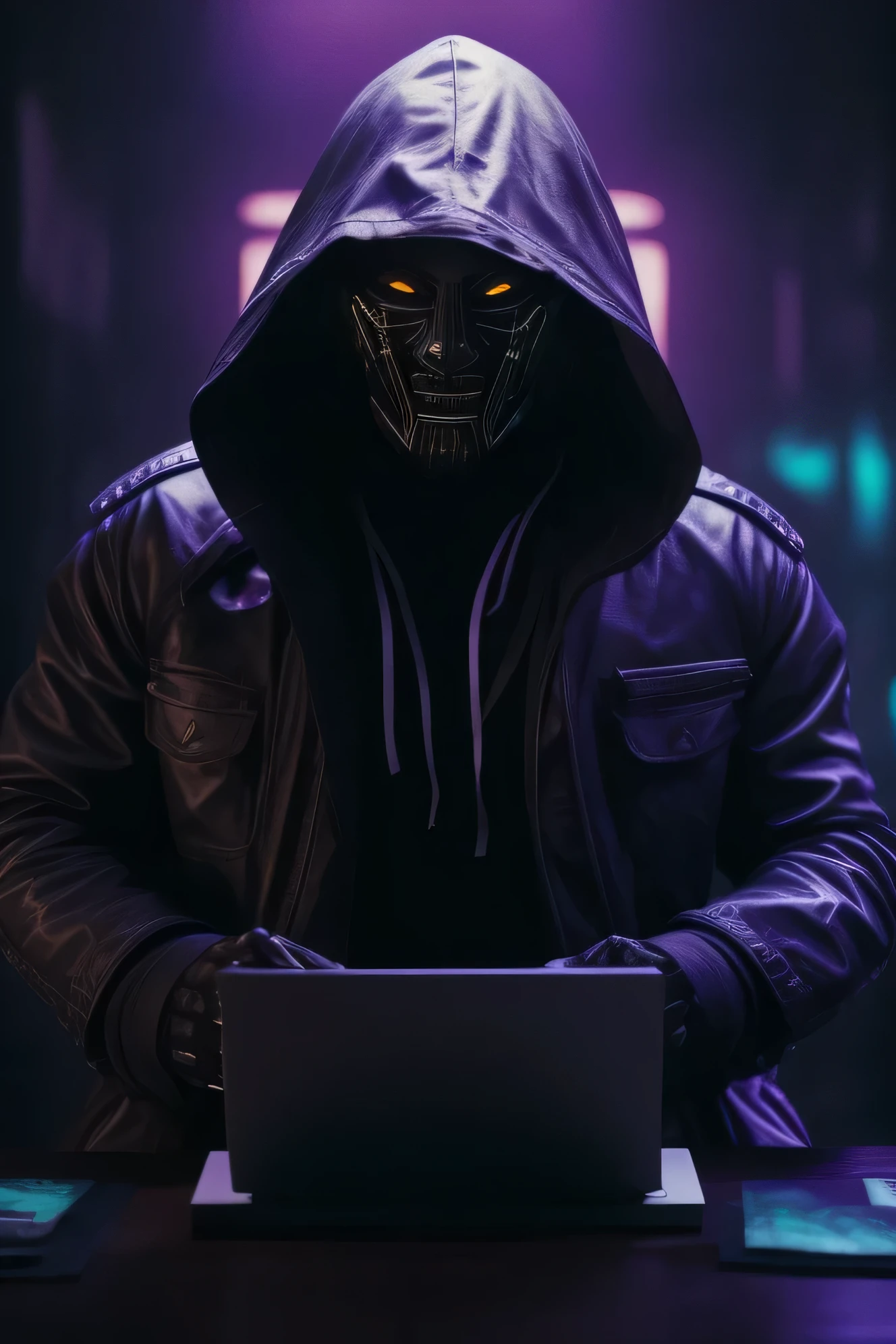 cyberpunk horror mask