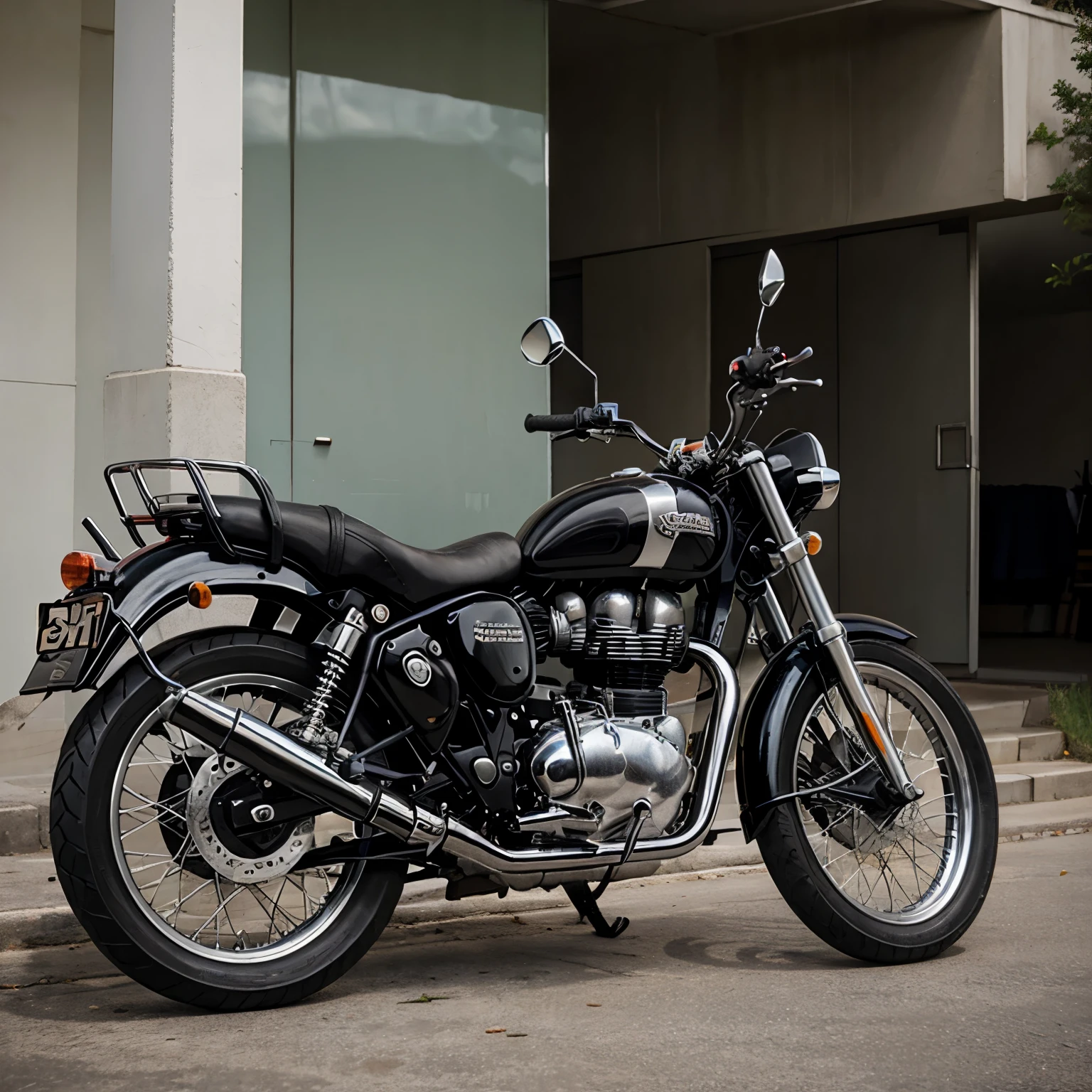 Royal enfield classic 350 black stealth bike