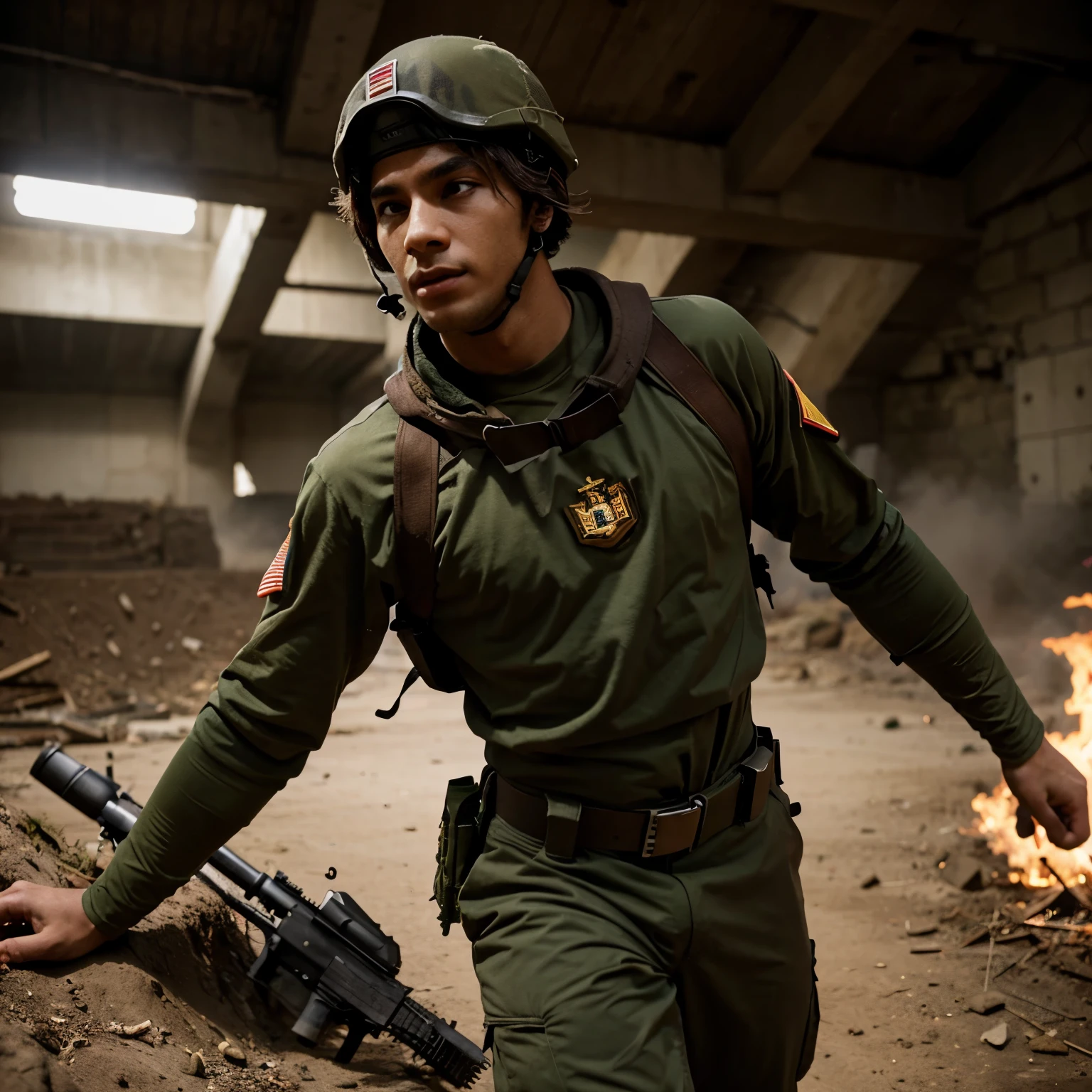 Heroic two soldier