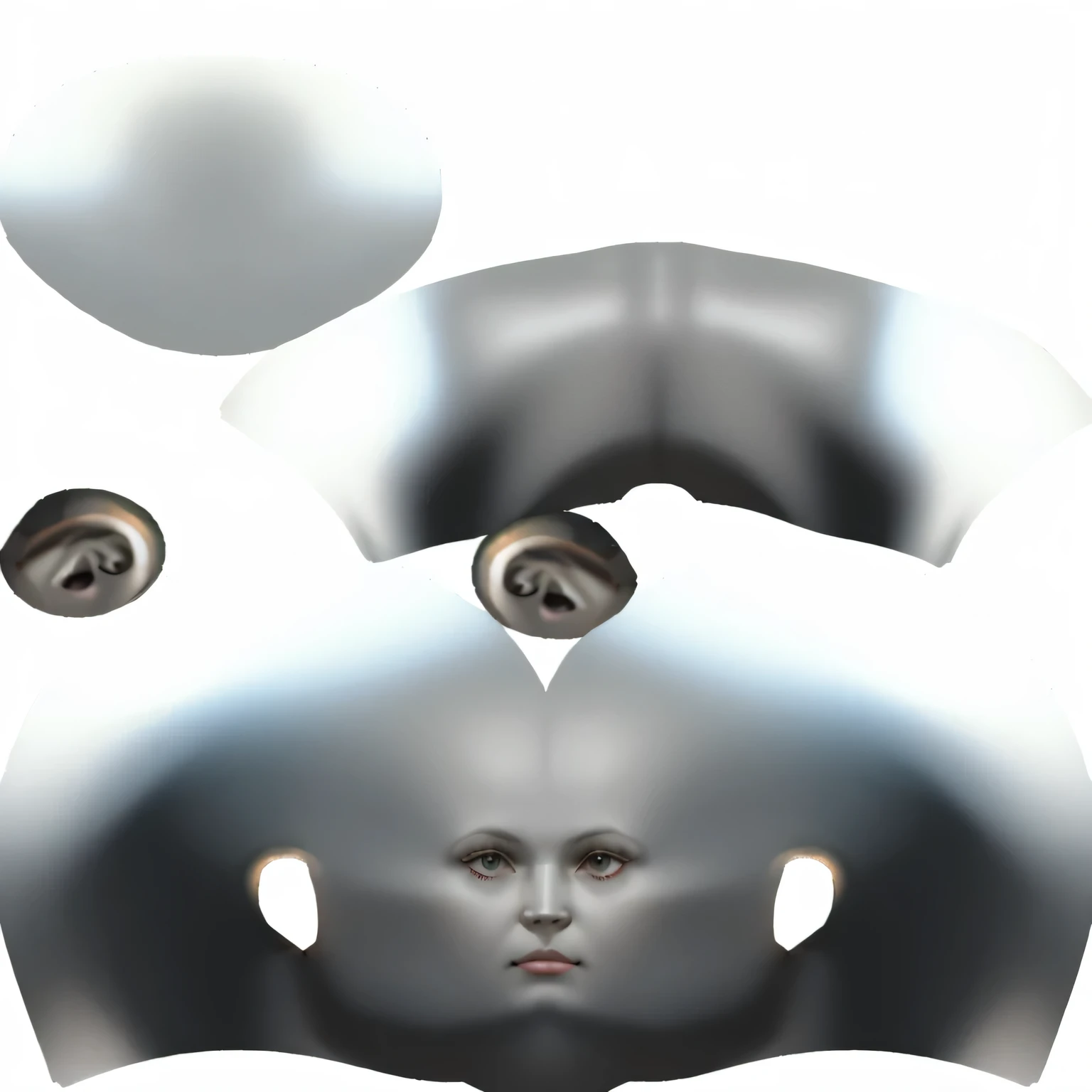 Face UV texture image, hot girl, sexy, face textures, female character