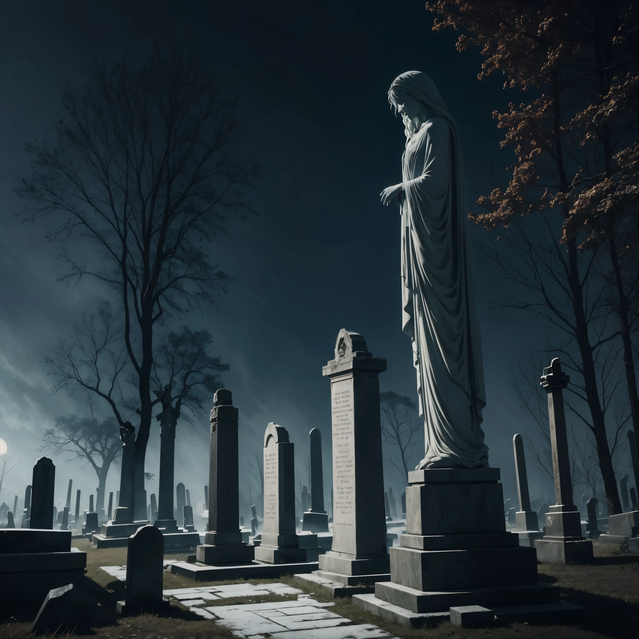 Amidst the silence of a forgotten cemetery, the moon casts an ethereal glow upon the ancient stone statues that stand sentinel over the graves. Shadows dance eerily among the tombstones as a chill wind whispers through the air. Suddenly, the silence is shattered by a haunting chorus of soft, sorrowful weeping echoing through the night. As if awakening from a slumber, the stone figures come to life, their angelic faces twisted in anguish, tears streaming down their cold, unforgiving visages. With each mournful cry, they inch closer, their stone wings unfurling with a rustle like the flutter of trapped souls. Frozen in terror, you dare not blink, for in that fleeting moment of darkness, they will close the distance between you, their touch consigning you to a timeless existence among the forgotten graves of the past.
