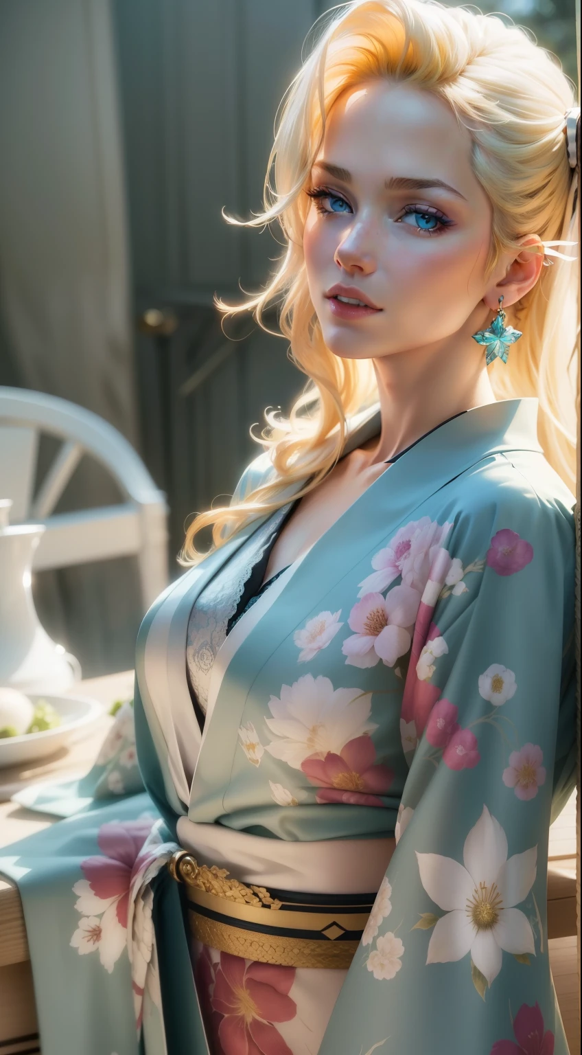 {{{(Photoreal:1.4)}}}, beautiful detailed woman, very detailed目と顔, beautiful and fine eyes, That&#39;s ridiculous, unbelievable That&#39;s ridiculous, super detailed, High resolution, very detailed, highest quality, masterpiece,enlightenment, very detailed, nffsw, Unite, 8k Picture Wallpaper, amazing, finely, masterpiece, highest quality, Hvery detailed ajc,Unified 8k Denden Den, face light, movie lighting,table top,highest quality,super detailed,High resolution,High resolution,4k,Portrait in 4k,8k,8k Portrait,unity 8k wallpaper,Hvery detailed ajc,realistic,RAW photo,real person,portrait photography,realistic,shiny skin,fine skin,(((dynamic angle,whole body))),{{{{Supermodel Karen Mulder}}}},{{{Karen Mulder is a supermodel from the Netherlands}}},Especially active in the 1990s,{{{Her physical characteristics are as follows}}},{{{Height: 177cm}}},{{{hair color: blonde}}},{{{eye color: cyan color}}},{{{Slender and well-proportioned proportions}}},{{{big bright blue eyes}}},{{{high cheekbones}}},{{{lip whole}}},dynamic angle,wide shot,{{{{floral kimono}}}},dynamic pose,(foot pose:0.5),{{{Supermodel Karen Mulder}}},(((dynamic angle,whole body))),dynamic angle,whole body,dynamic pose,{{{dynamic angle wide shot}}},{{{Karen Mulder}}}