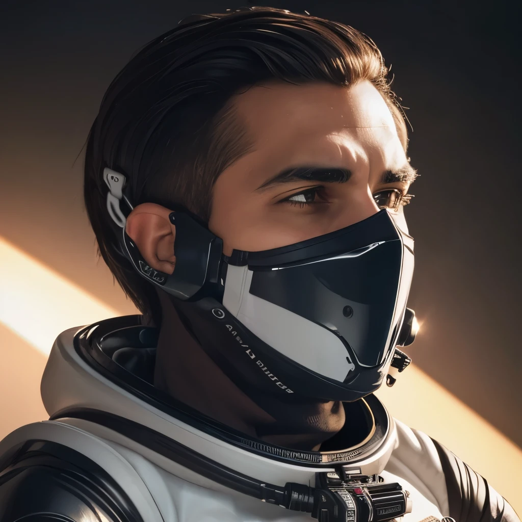 dpack himanoid, hyperreal, (8K), (extremely detailed), (best illustration), (detailed eyes), (best quality), (ultra-detailed), (masterpiece), (wallpaper), partiam face machine(detailed face), humanoid, one-hour drawing challenge, wet sweat, (spacesuit :1.3), looking at the audience, exquisite details, detailed faces, ,pureerosfaceace_ v1,