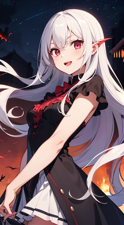 anime vampire girl with dark power
