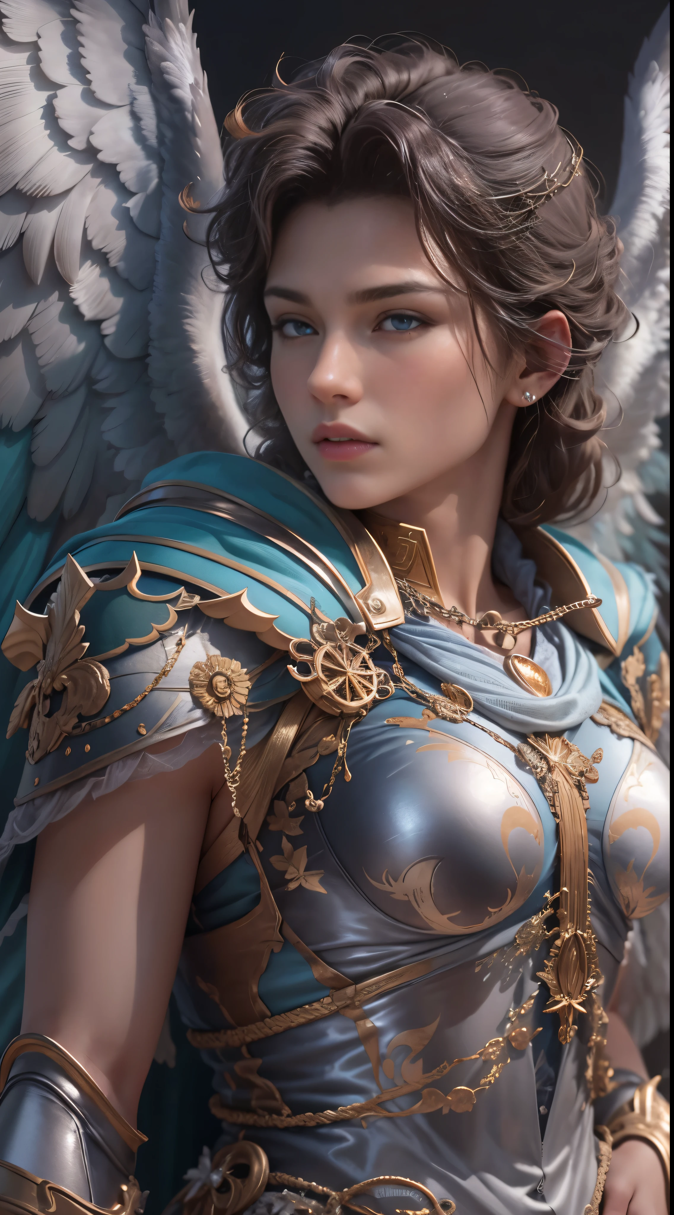 archangel michael、The last piece of the four angels,highest quality,Super detailed,High resolution,High resolution,4k,4K portrait,8k,8K portrait,unity 8k wallpaper,Detailed CG,realistic,RAW photo,real person,portrait photography,realistic,shiny skin,fine skin,