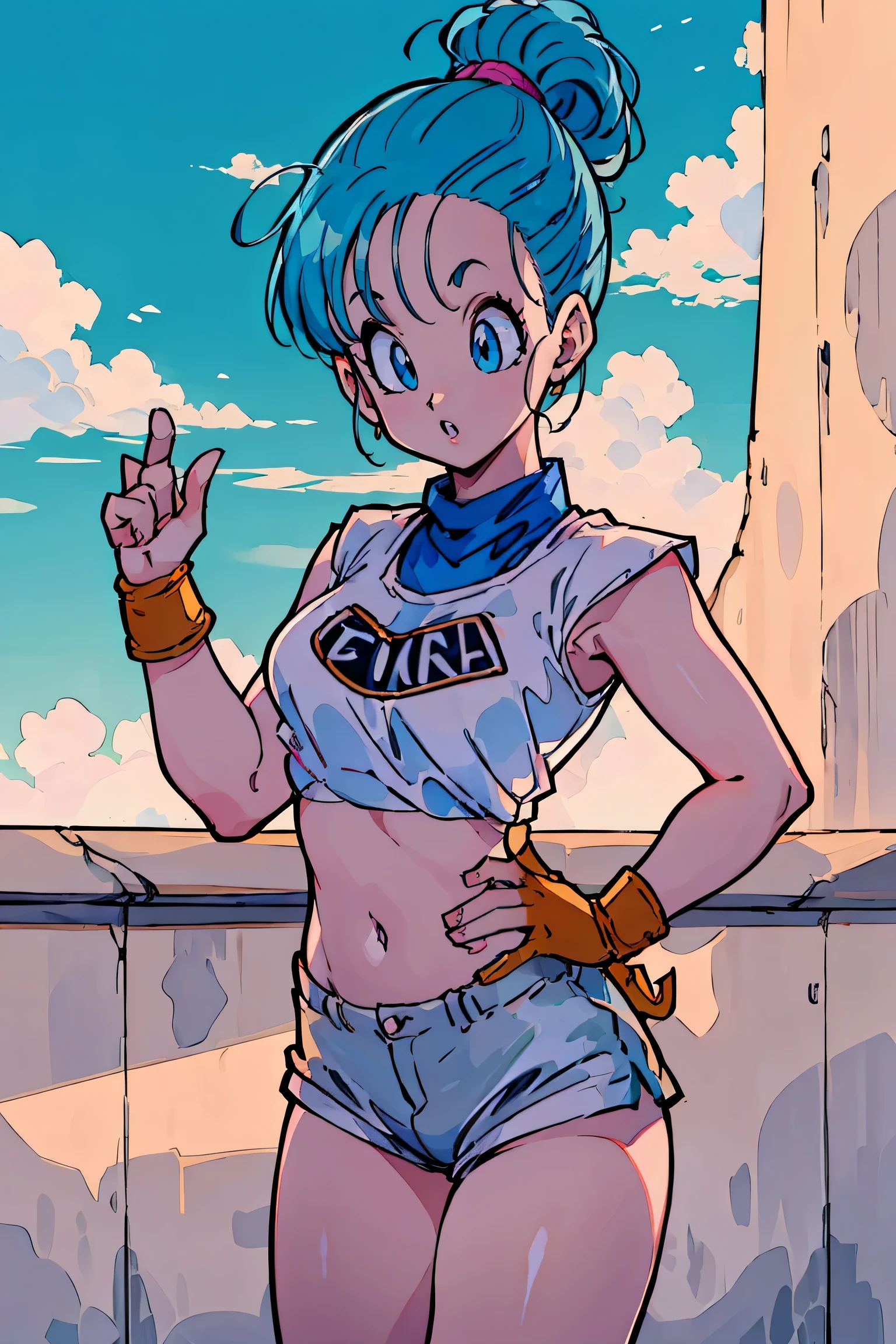 High Definition, 8K, Detalle del cuerpo, Detalle de cara, hands behind the back, bulma de dragon ball z, ojos azules profundos, ((lenceria rosa)), dormitorio, bathtub, ((pechos medianos)), delgado y delgado, cuerpo de proporciones iguales, agarrando su culo, tope de burbuja, gran culo, ((vista de cuerpo completo)), vista frontal, cuatro dedos y 1 pulgar, ((2 manos)), pelaje azul, Hermosa sonrisa, Sonriendo al espectador, mejillas sonrojadas,