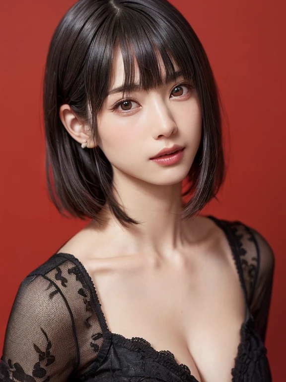 (table top, Highest quality、Very high accuracy、Focus on the face、Focus on the sides、Navel focus、Decolletage focus、Very attractive beauty、Adds intense illumination to the eyes、Look closely at the camera:1.4、The bangs are absolutely beautiful:1.4、Brunette short bob hair with bangs:1.4),1 girl, a report, black hair, real, Looking at the scenes, Pale black eyes, short hair, Shefa, Lip Gloss, Upper body、عيون bigة、a blink of an eye)、((Italian natural background、عصا realة مفرطة:1.4))、((short hair with bangs:1.4、Beautiful bangs with 46 points:1.4、{huge|big|hugeな|Mega} President:2, split:2、عيون bigة、Give students very strong points、very bigger President、Look at the audience、Very beautiful beauty、Show me your ears、Beautiful long neck、Beautiful decollete、He smiles、A He smilese　Beautiful teeth、Open your mouth and He smilese))、28 years、Super very cute model、Perfect 