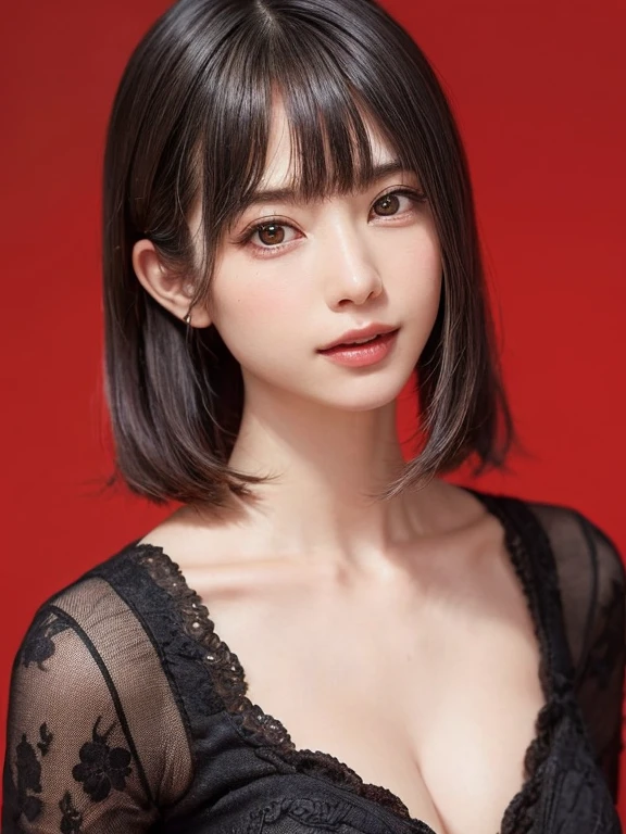(table top, Highest quality、Very high accuracy、Focus on the face、Focus on the sides、Navel focus、Decolletage focus、Very attractive beauty、Adds intense illumination to the eyes、Look closely at the camera:1.4、The bangs are absolutely beautiful:1.4、Brunette short bob hair with bangs:1.4),1 girl, a report, black hair, real, Looking at the scenes, Pale black eyes, short hair, Shefa, Lip Gloss, Upper body、عيون bigة、a blink of an eye)、((Italian natural background、عصا realة مفرطة:1.4))、((short hair with bangs:1.4、Beautiful bangs with 46 points:1.4、{huge|big|hugeな|Mega} President:2, split:2、عيون bigة、Give students very strong points、very bigger President、Look at the audience、Very beautiful beauty、Show me your ears、Beautiful long neck、Beautiful decollete、He smiles、A He smilese Beautiful teeth、Open your mouth and He smilese))、28 years、Super very cute model、Perfect anatomy
