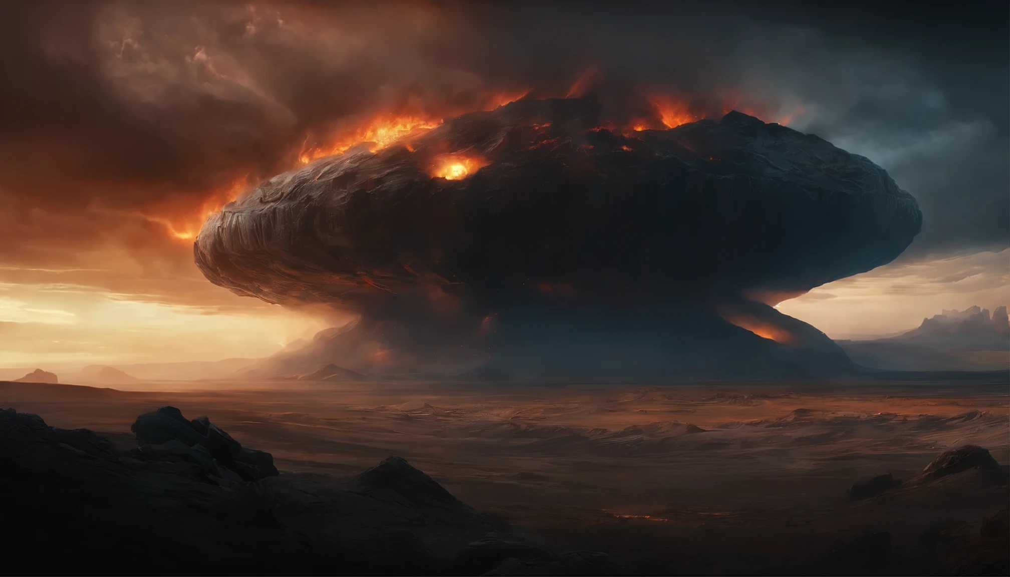 "Doomsday art inspired by the dramatic style of British artist John Martin." Muitas pessoas, extremamente detalhado, 4k