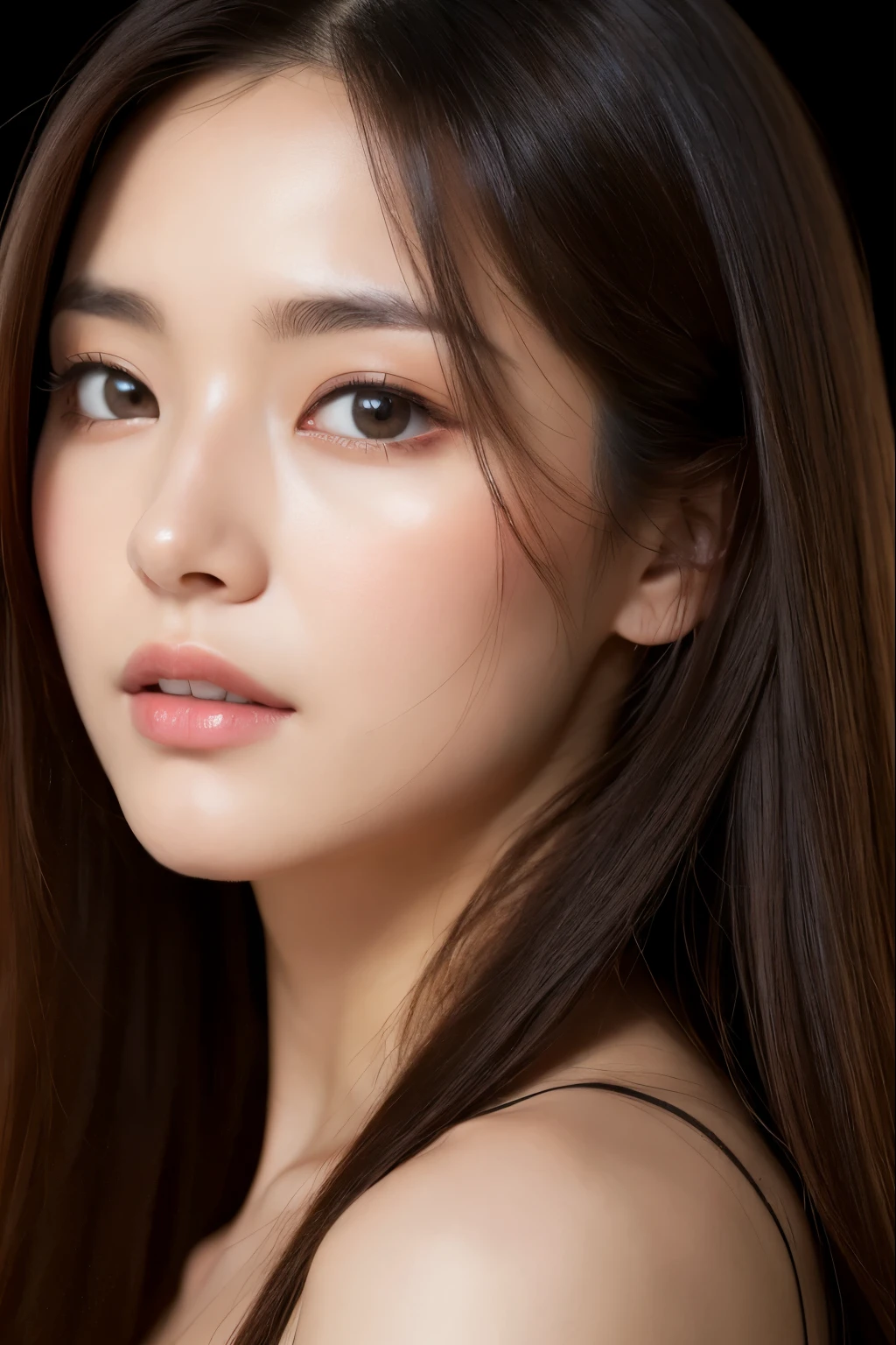 (masuter piece:1.3)、(8K、Photorealsitic、Raw photography、top-quality: 1.4)、(1girl in)、Very beautiful face、Very beautiful face、Very beautiful face、(Very realistic face)、(A dark-haired、Long:1.3)、Very beautiful hairstyle、Very realistic eyes、Very beautiful details、（Very realistic skin）、Very beautiful skin、（campsite）、Burning fire、nigh sky、超A high resolution、A hyper-realistic、high-detail、the golden ratio、the golden ratio、the golden ratio、Beauty、Beauty、Beauty。