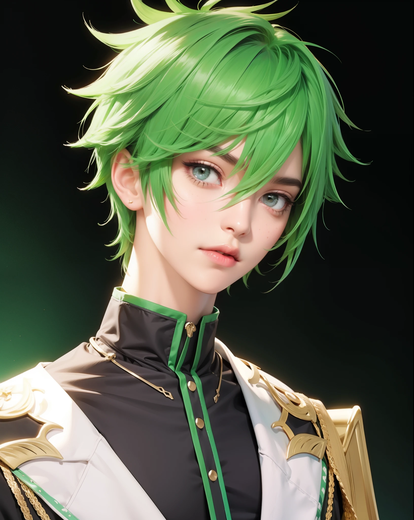 ((Best quality)), ((masterpiece)), (detailed), ((perfect face)), ((halfbody)) perfect proportions , serious face, colorful vibe ((handsome face)) detailed scenery background