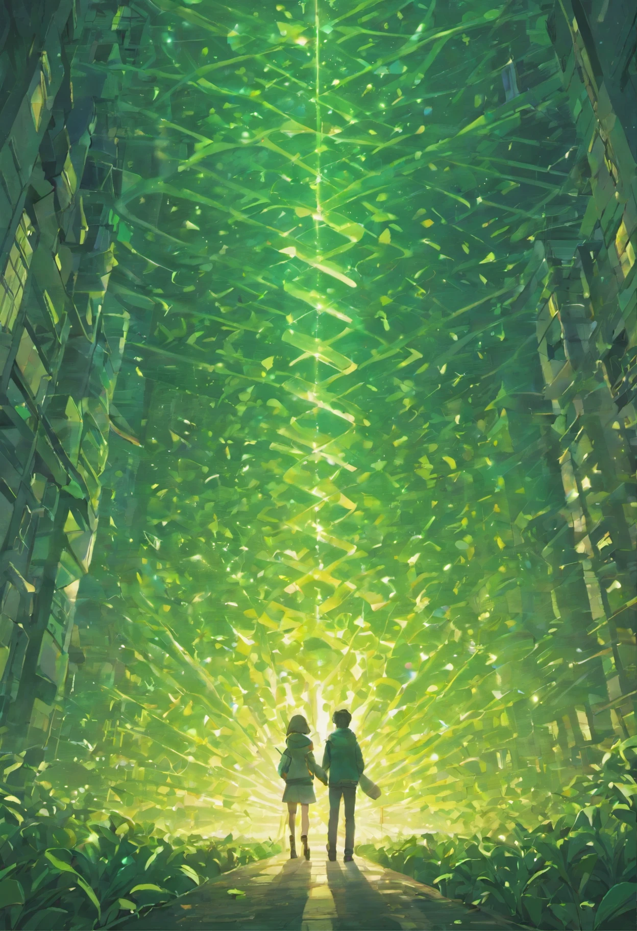 light bulbs and trees, bulb, surrounding, bulb, photo manipulation, Detailed concept photo, green energy, City complex,city architecture modern architecture,CreativePhotoshop, aviation, great photos, nice picture, art photography, beautiful picture, Environmental art, Von Derek Zabrocki, nice images, natural soft light, author:Arthur Tarofsky, sustainability,style anime, very modern anime style, anime style, Flat anime style