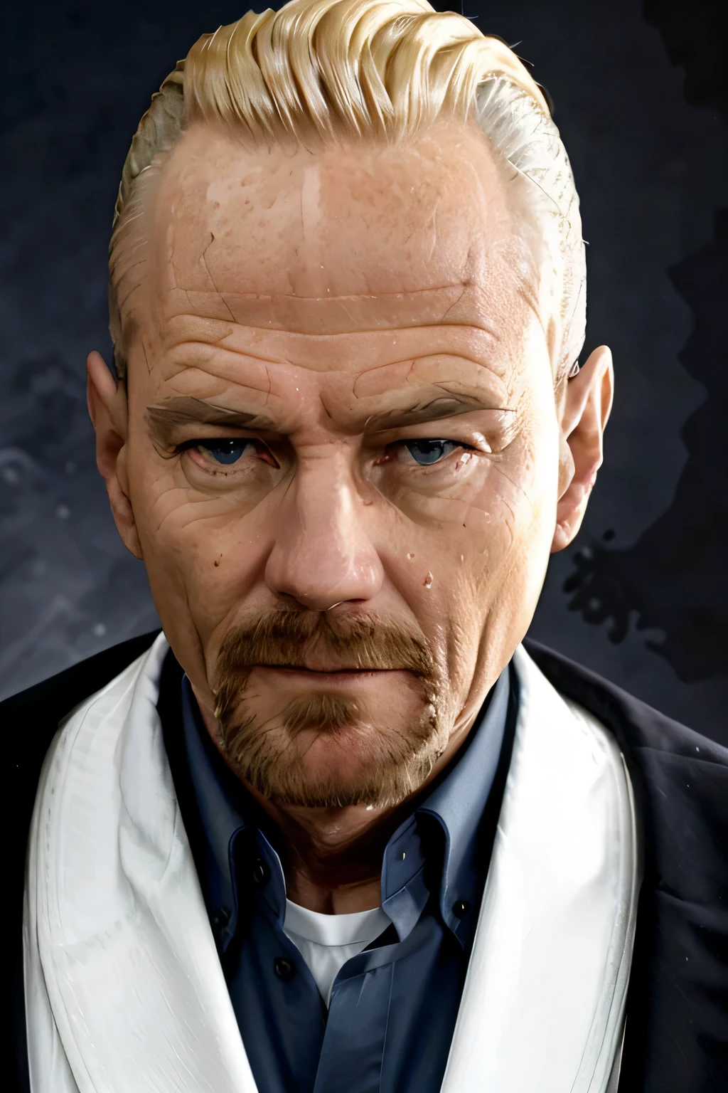 a man 44y.o, ((fullbody:1.7)), award winning photo, blond hair, his hair is a little loose from the top, hair combed back, wide face, looking around, fashionable clotheasterpiece)), detailed face, detailed blue eyes, color photograph, (sharp focus:1.2), sitting, extremely detailed, intricate, dramatic lighting, moody and melancholic atmosphere, sony a7 IV film stock photograph 4 kodak portra 400 camera f1.6 lens rich colors hyper realistic lifelike texture, best quality dramatic lighting cinestill 800, deep shadow, photo, Highly detailed, wide angle lens, depth of field, bokeh, 4K, HDR, absurdres, hyperrealistic, photorealistic, 1980s, ataturk