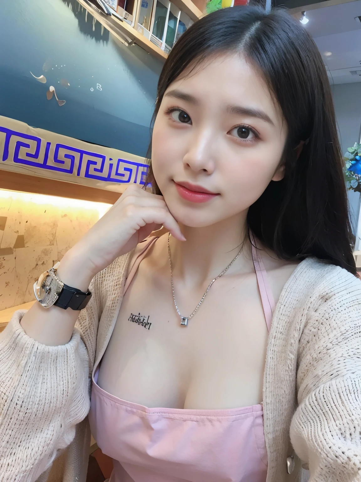 A woman is cooking.、(Kitchin_apron:1.Wear 3)、Good hands、10、high-reaster-piece、highest quality、head:1.3、((Hasselblad photo))、Fine Skin、crisp focus、(Light like a movie)、gentle lighting、Dynamic Ungle、[:(detailed face:1.2):0.2]、The chest is large.、Sweating, skin flow.:1.2、(((In the kitchen))) Erotic smile　Audience view　Colossal　having　sleeveless　Quench the upper arm.　I'm sticking out.　open legs　Nipples are visible.　cleanliness　Large kitchen　bedroom　Wine Glass　　 Negative prompt　Pubic hair can be seen.
Negative Pro,big breasts 