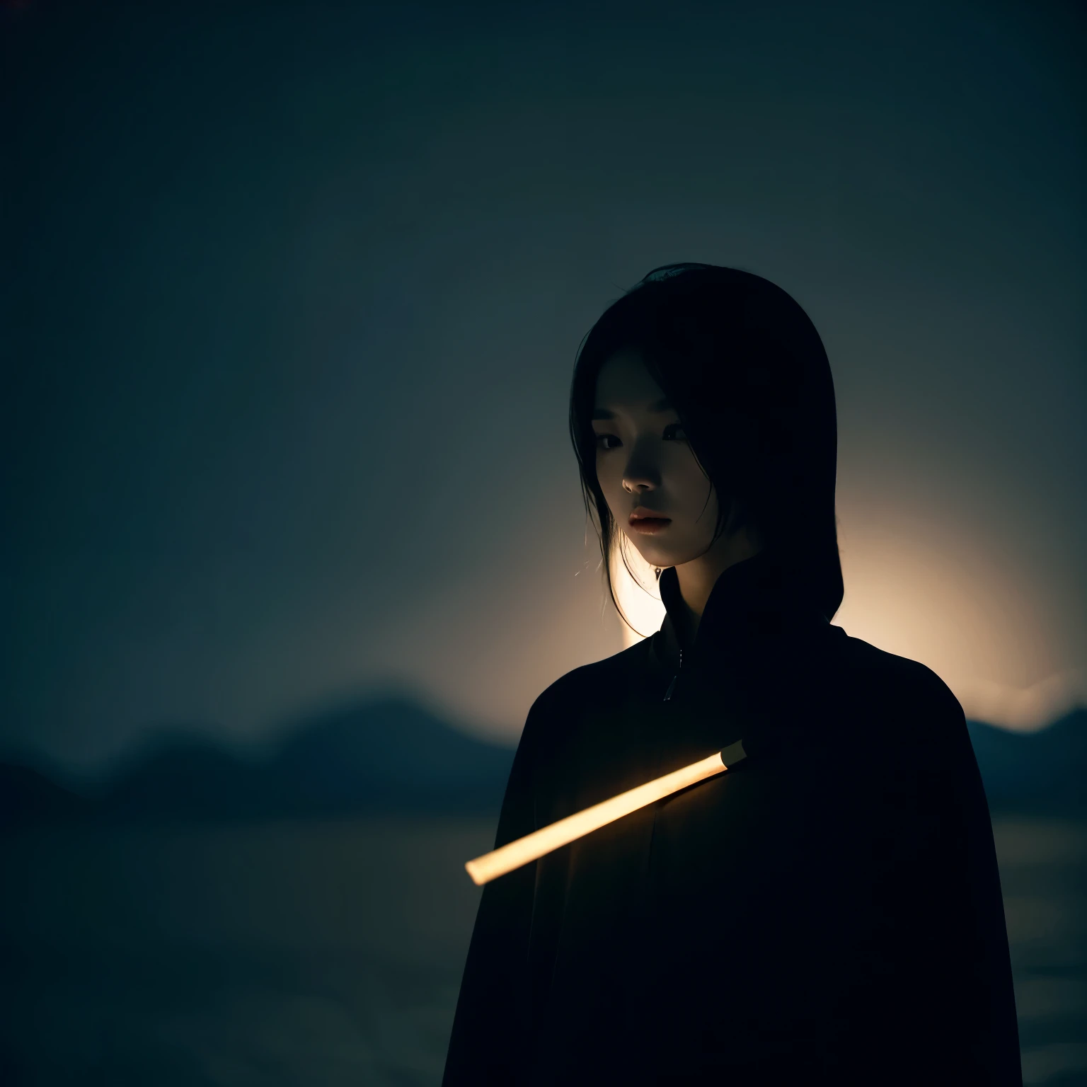 dark background。Stick figure villain。tired and desperate。genderless。Embodying dark humanity。