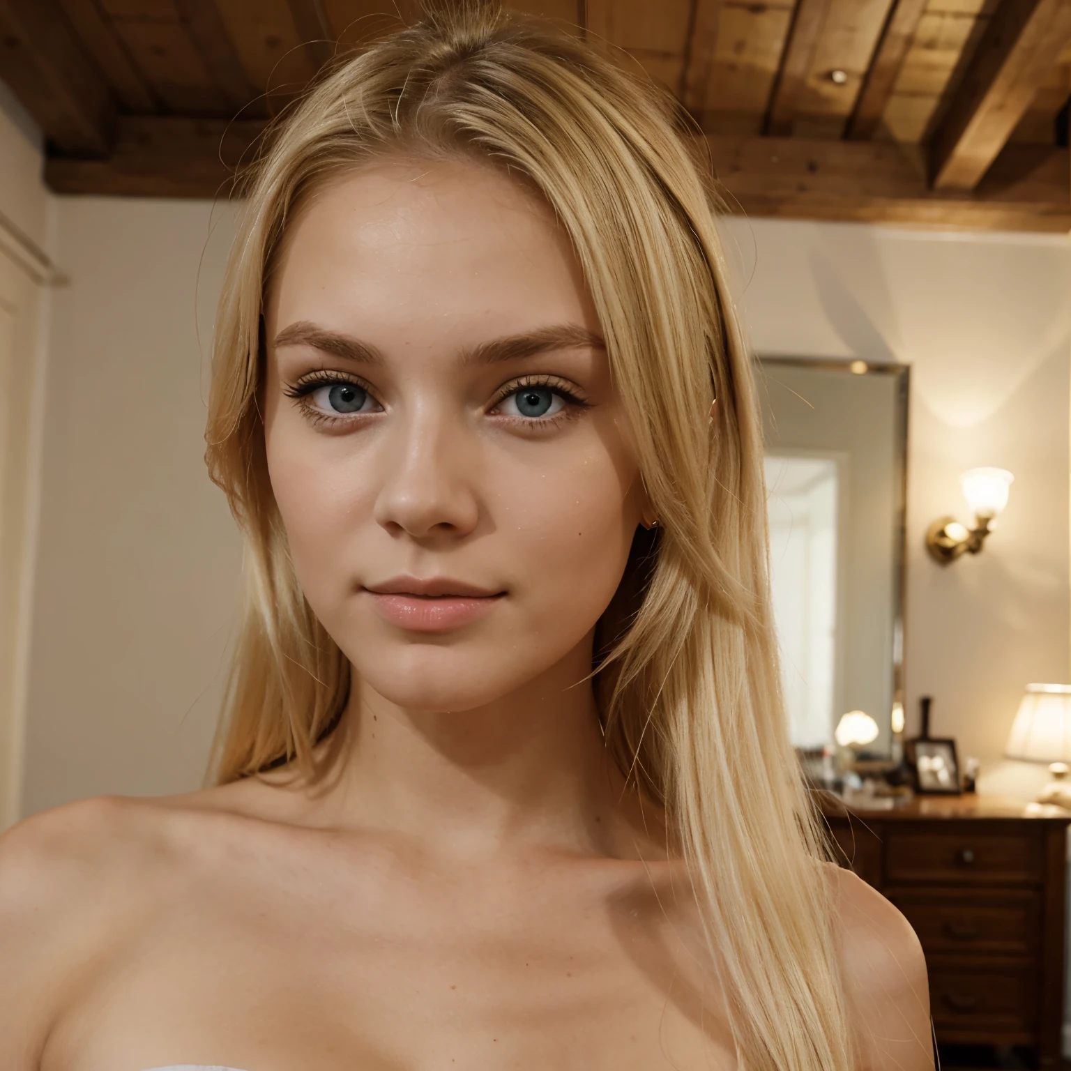 Fille blanche, blonde, russe
