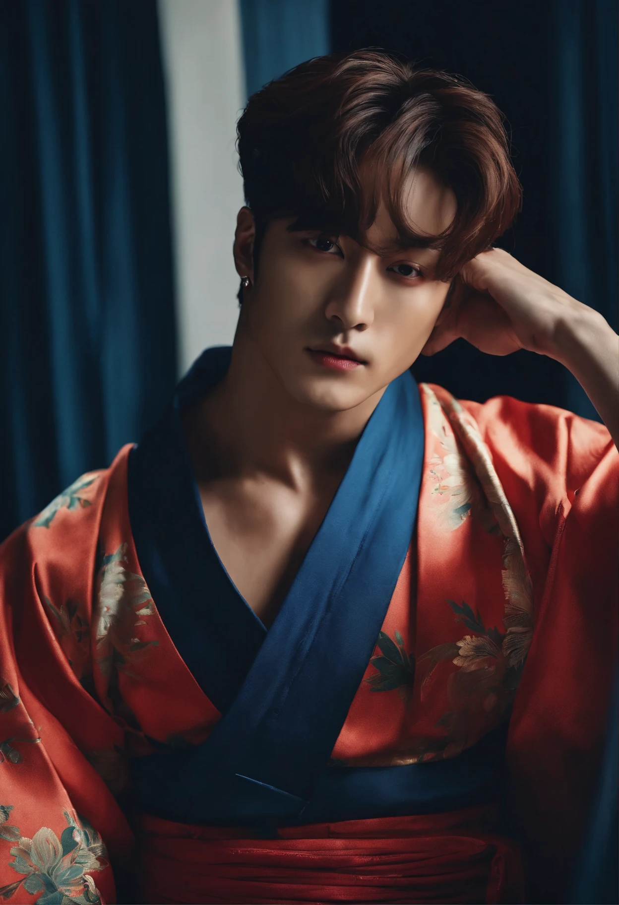 Jungkook, BTS, ??, muscle, kimono