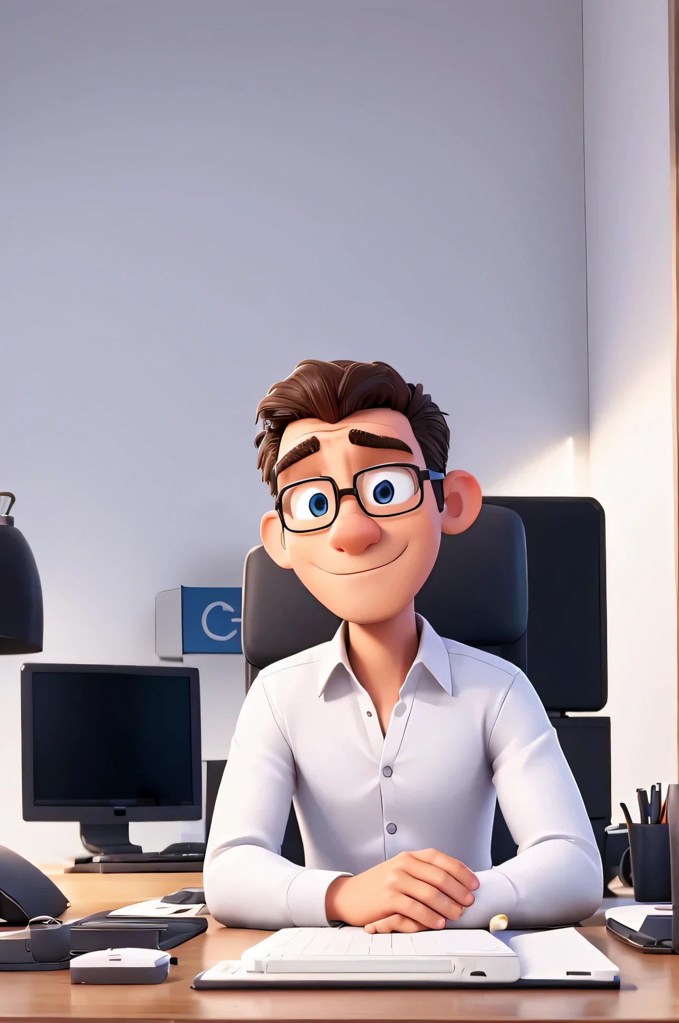 homem, digitando no laptop, Business, fundo branco