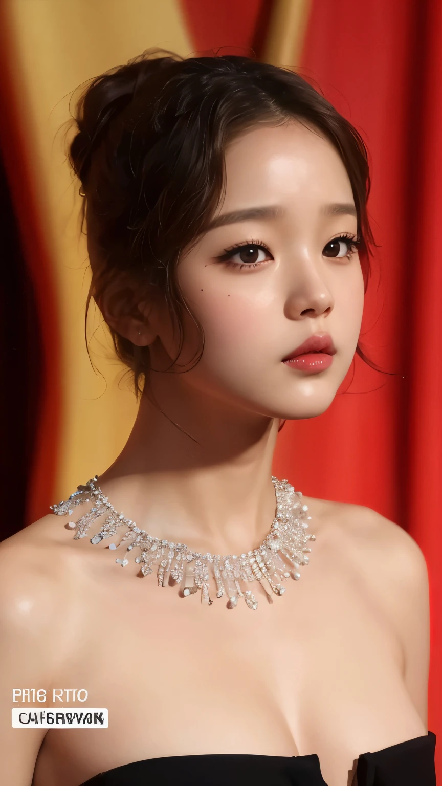 Wonyoung do IVE face, foto realista, ultra HD, 8K, big and juicy lips 