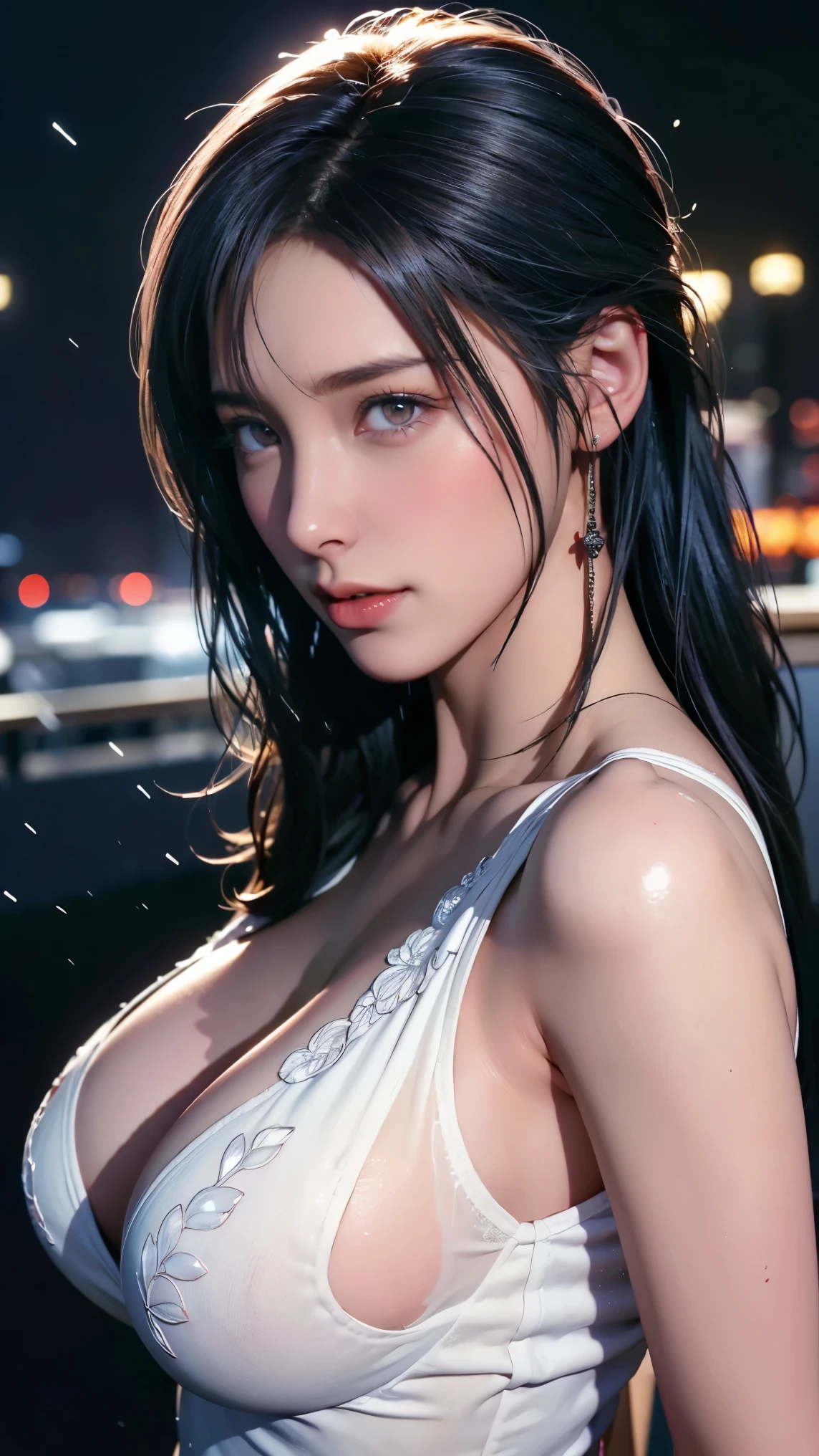 best quality, masterpiece, (actual:1.2), 1 girl, Detailed face, beautiful visual work:1.2, best quality),big breasts，huge ， (Delicate and beautiful eyes: 1.2), (Extremely detailed CG unified 8k wallpaper, masterpiece, best quality, Super detailed, best shadow), (Detailed background), (beautiful Detailed face, Beautiful and delicate eyes), high contrast, (best lighting, extremely delicate and beautiful),1 girl,((Colorful paint splashes on transparent background, more,)), dynamic angle, Beautiful and detailed light, whole body, Cowboy shooting, white hair, purple eyes, best quality, masterpiece, (actual:1.2), lotus, luminescent, in the night sky, full of stars, Very detailed, ultra high resolution, super high quality,