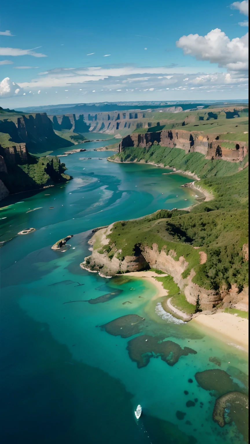 landscape of the earth from above,high-res aerial view,stunning scenery,vibrant colors,sunlit clouds,pristine water bodies,rolling hills and mountains,lush green forests,tranquil rivers and lakes,diverse geographical features,majestic canyons,serene deserts,snow-capped peaks,spectacular waterfalls,magnificent coastal cliffs,expansive plains,unspoiled natural beauty,wide open spaces,harmony between land and water,geometric patterns,beautifully shaped islands,dramatic coastlines,isolated tropical paradises,colorful coral reefs,emerald green meadows,serene farmlands,breathtaking natural formations,mesmerizing symphony of colors,seamless transition between land and sky.