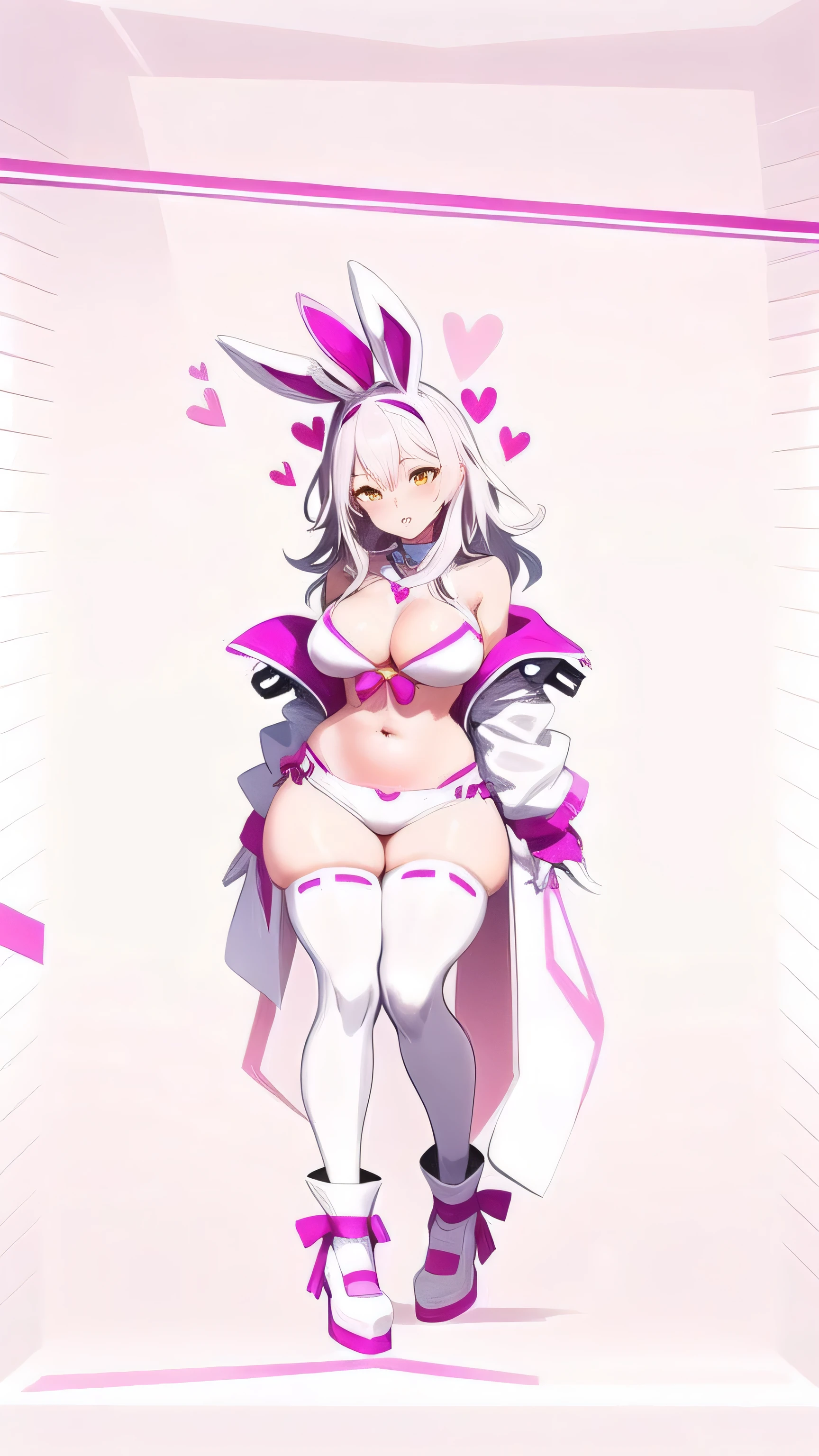 anime girl in a pink outfit sitting on a chair, bunny girl, of a ramlethal valentine, best anime 4k konachan wallpaper, from the azur lane videogame, from overwatch, characters from azur lane, azur lane style, seductive anime girl, splash art anime , rabbt_character, digital art on pixiv, bunny suit