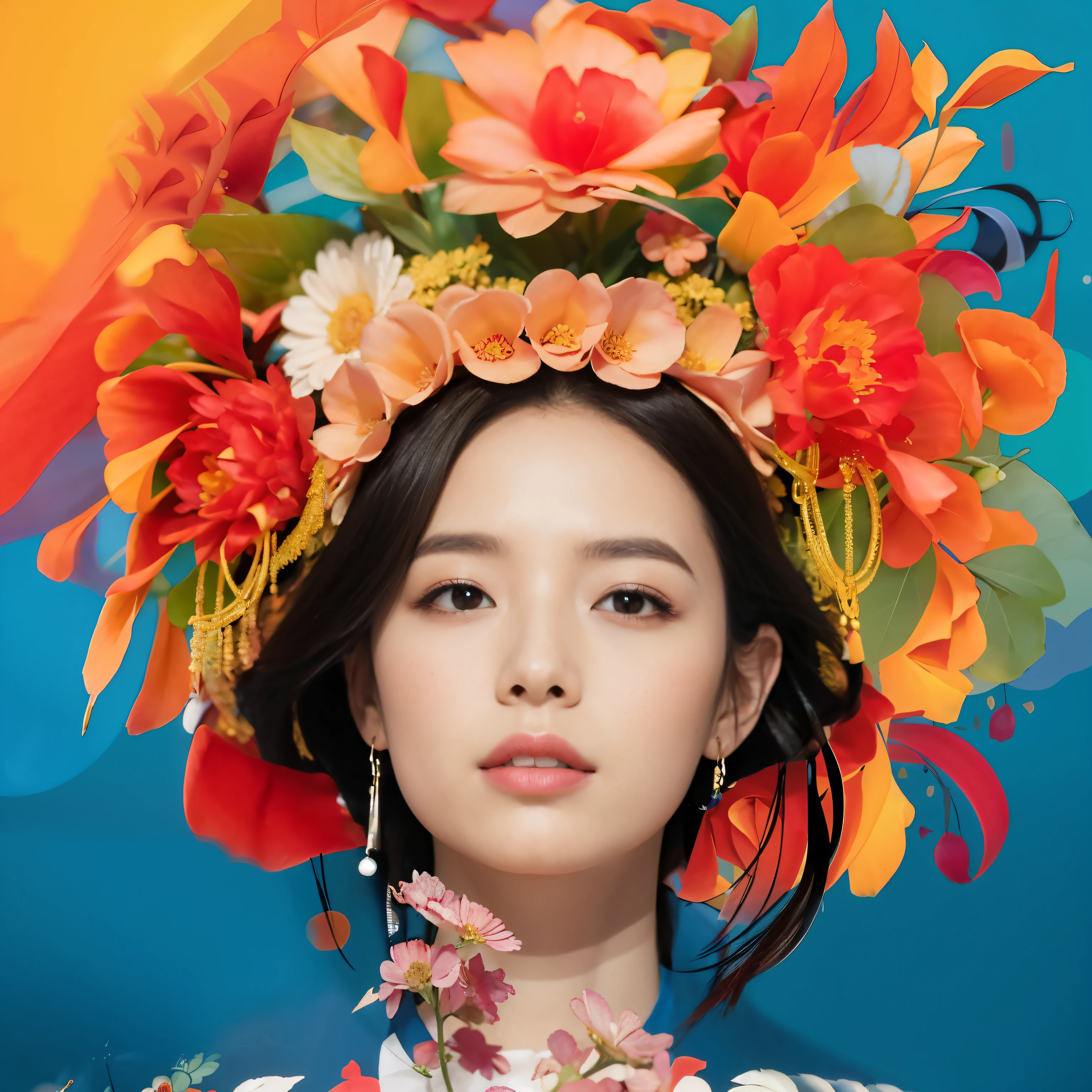 remplir avec des fleurs