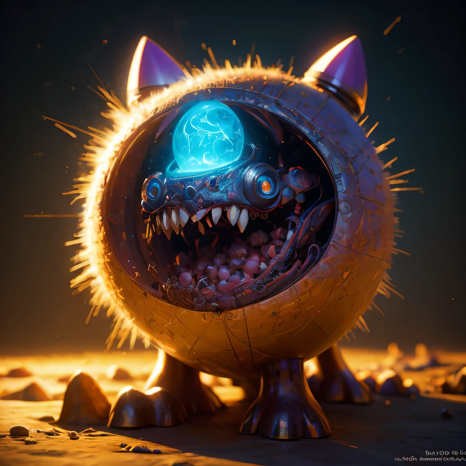 Generate a high-quality 3D image of cute monsters using advanced rendering and modeling techniques. Use the following software for creation: 3DS Max, SketchUp, SolidWorks, AutoCAD, Blender, Vectary, MeshMixer, and Unreal Engine 5. Apply photon mapping, radiosity, and physical rendering techniques with automatic white balance for realistic lighting. Create a cinematic lighting setup with a slightly intensified twilight effect. Ensure the final image has a soft focus effect, but remains ultra-detailed and realistic. The artwork should not be based on a specific photograph. Evoke a sense of technology and high-quality craftsmanship, reminiscent of a masterpiece of illustration and CG art. Include elements of unity, wallpaper, and official art in the composition. Present fine details, extreme delicacy, and beauty, with sharp focus and a high level of detail. Render the woman's hair with detailed fringes. Render the final image with a black background and a plain background. Do not include any watermark or text overlays in the generated image.