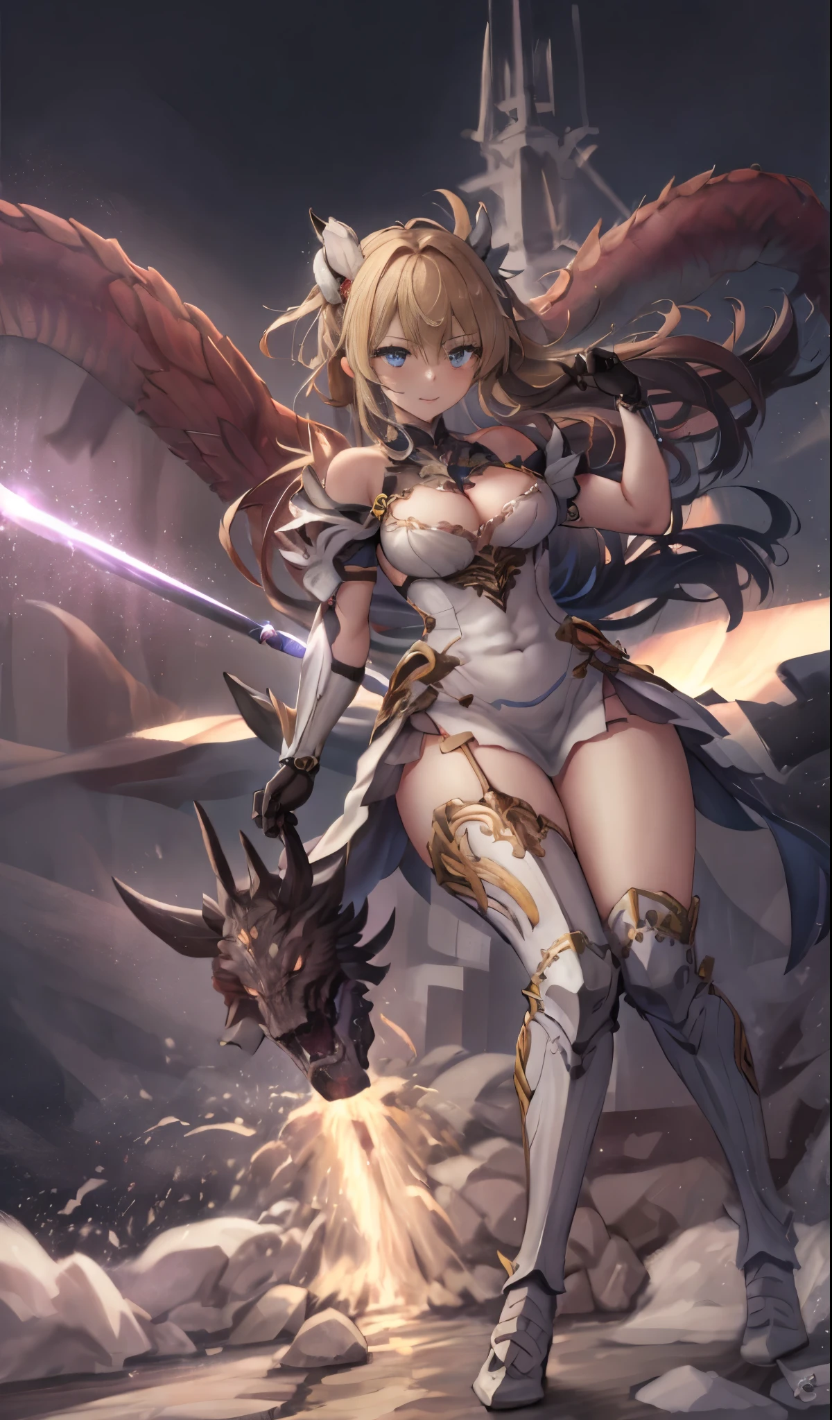 combat mecha，（blonde girl），(huge ponytail),Airu Blue glowing light energy long sword，Milky Way，mechanical and sophisticated，（（blonde beauty））public details，mecha wings，elegant，blue mecha，blue shining eyes，（stocking heels），land，mechanical and sophisticated，public detailecha wings，elegant，wood々，I have hands and feet，diagonal，Hugeness，Wind，It&#39;s hazy，Mecha&#39;s eyes glow blue，blue mecha，blue shining eyes，Holding a sword of delicate light energy，null，mechanical and sophisticated，public details，巨大なmecha wings，elegant，wood々，I have hands and feet，diagonal，Hugeness，Baiyun，It&#39;s hazy，Mecha&#39;s eyes glow blue，public details，Winds of the future，sacred，cavalier，combat mecha，Blue glowing eyeliu, delicate sniper rifle，null，mechanical and sophisticated，public details，巨大なmecha wings，elegant，wood々，I have hands and feet，diagonal，Hugeness，Baiyun，It&#39;s hazy，Mecha&#39;s eyes glow blue，public details，Winds of the future，sacred，cavalier，The face is Kriasu wearing mask armor.........，マスターペイントhighest quality，official art，High definition CG Unity 8K wallpaper correction light，（particles of light，（figure）（color）good looking，Impeccable，（（graphic painting）），（heavier stroke）），（thick line），best image quality，A master who paints with a severe expression，long eyelashes，（（（silhouette））），very detailed背景，woodバナナの葉，lily，dew，date palm flower，Ryu，Pale white off-shoulder dress Soso Nikko，（people々close-up of），（（超highest quality））， （（非常にmasterpiece））， （（super detail：1.4））， （（Surreal realistic 3D））， dragon warrior girl， Machine body， Dynamic action poses in battle scenes Very complex and heavy fighter mechanical weapons， 濃密でComplexスチームパンクと濃密なゴシックロリータを融合させたオフショルダーファッション， Complexスチームパンクなヘッドギア， Very thin long mechanical boots above the knee， Fluttering lace flare mini skirt， 上向きの美しいbig breasts，somewhat long, Windになびく縦巻きの銀髪，Countless large shining spheres fly around，Many sparks intersect and fly，Countless neon signs rained down in a magical gesture，Steampunk Factory，Complex and precise mechanical ruins，very dark night background，very dramatic and cinematic lighting。1peopleの女の子、night city、rain、kimono without sleeves、black haired、has a bloody weapon、looking at camera、Cherry blossoms are dancing，unusually resistant、blush、looks like it&#39;s in pain、shrine maiden、Valkyrie、angel wings、belly button、side boob barbosa、Complex、particles of light、thighs thighs thighs、shiny skin、perfect lighting、1peopleの女の子、looking at the viewer、winged hat、pelvic curtain、A smilee、(masterpiece)、(highest quality)、very huge breasts、porcelain skin、very long hair、wavy hair、royal sister，woman，Queen，wear a crown，周りにはたくさんの金colorの稲妻があります，sitting on the throne，Cover the sagging around the eyes with bangs Suspender socks rack lace tops，，high jump，grab Arlan&#39;s leg，，black silk top，既婚woman，mother&#39;s，domineering，smile，the corners of the mouth are raised，red and gold eyelash silk erotic underwear，black top，black silk gloves，胸とthighs thighs thighsにハリエニシダのタトゥーを入れています，腕には金colorの龍の鱗がたくさんあります，首には金colorの龍の鱗がたくさんあります，bright eyes，dragon eyes，Snake eye，erect pupils，服に金colorの縞模様があります，服に金colorの模様があります，靴下は金colorの模様をしています，背の高いpeople物，胸の外側をdew出させる，Twisted blade hanging from shoulder，big breasts ，Has long dragon horns，巨大な金colorの龍の翼，巨大な金colorの龍の翼，体と同じくらいの大きさの巨大な金colorの龍の翼，体は巨大な金colorのドラゴンの羽で覆われています，golden eyes，just a pair of wings，big wings，the biggest dragon wing,the biggest dragon wing，首に金colorの鱗があります，Fingers are golden dragon claws，golden dragon&#39;s extended tail、1peopleの女の子、night city、rain、kimono without sleeves、black haired、has a bloody weapon、looking at camera、Cherry blossoms are dancing，強力なhighest quality, (very detailed: 1.5), table top, 超A high resolution,(photo-realistic:1.4), 1 beautiful girl, cowboy shot, (wear battle armor:1.4), (wear battle AR