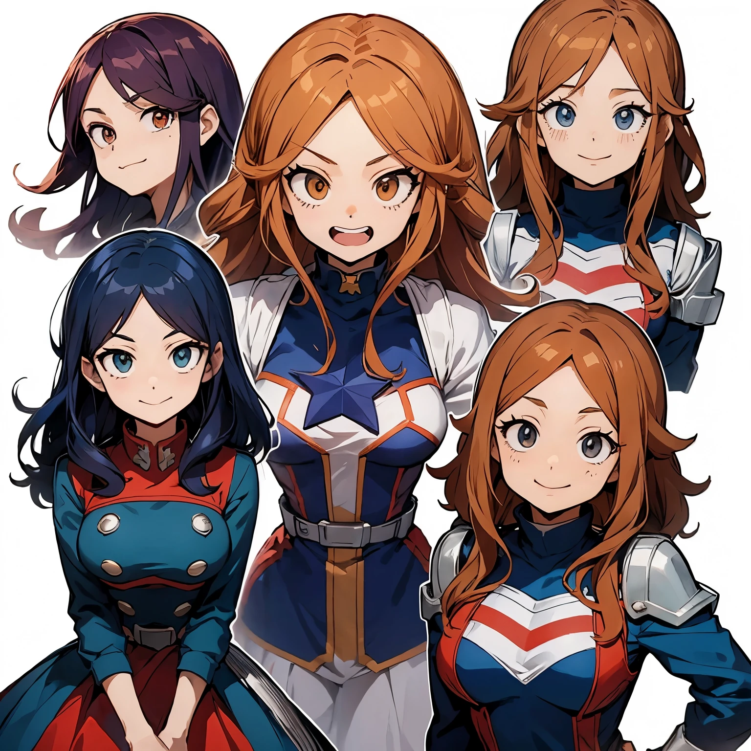 Mydoria de My hero academia, um personagem no estilo de anime de My hero academia