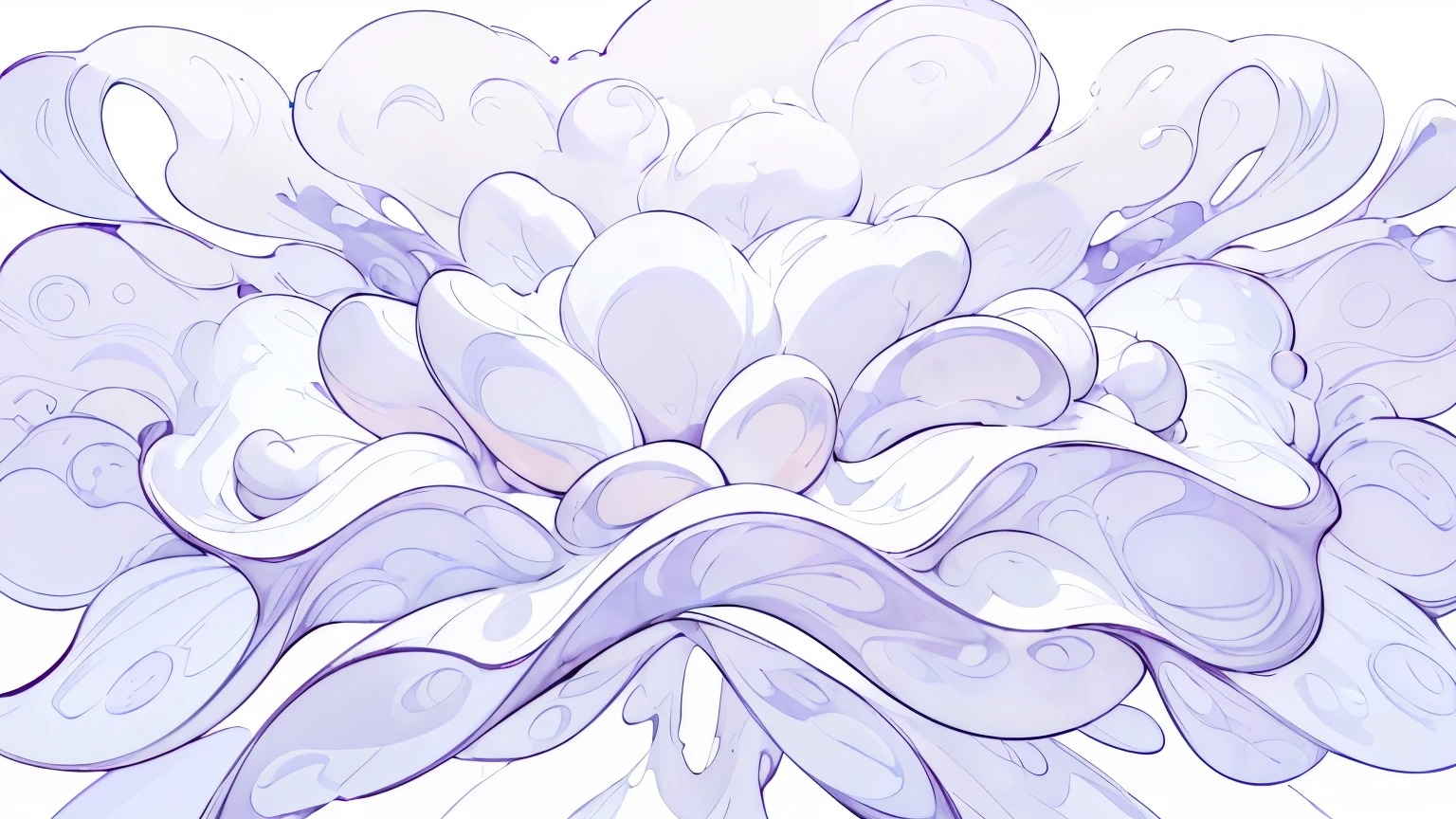 ((Masterpiece)), (Anime:1.3), ((best quality)), (abstract art:1.5), (High Definition), (pale purple), wide shot, (Big soap bubbles), ((erotic atmosphere)), (simple white background:1.9), landscape, (Beautiful),