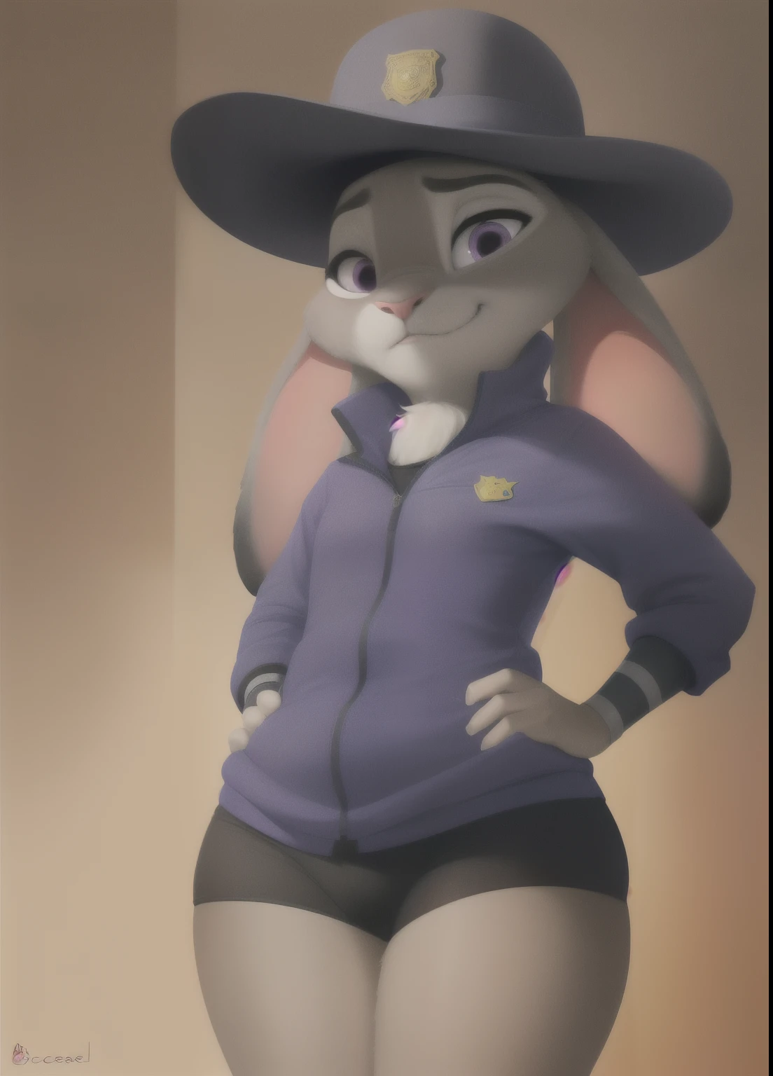 judyhopps, antro femenino peludo, rabbit girl, (cara sombreada:1.2), (sosteniendo una multa por exceso de velocidad, objeto apuntando al espectador:1.2), orejas de conejo, orejas de animales, (uniforme de policia:1.1),  solo, (pelaje del cuerpo:1.2), (Mejor calidad), (dark lluviay clouds background:1.2), lluvia, (dramatic lighting:1.2), (pelaje esponjoso detallado:1.1), (Mirando al espectador:1.2), (Scowl:1.2), (mirando abajo:1.2), (asco, ascoed:1.5), (Labios partidos:1.2), fruncir el Scowl, realista, (desde abajo:1.2), camisa azul, Insignia, wristbands,  