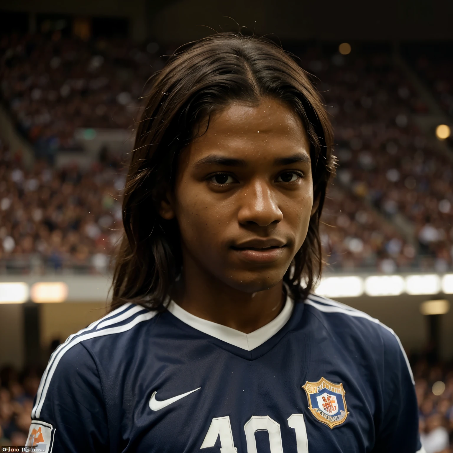 Play a Corinthians fan called Arthur, he is dark-skinned and has straight hair and is 10 years old