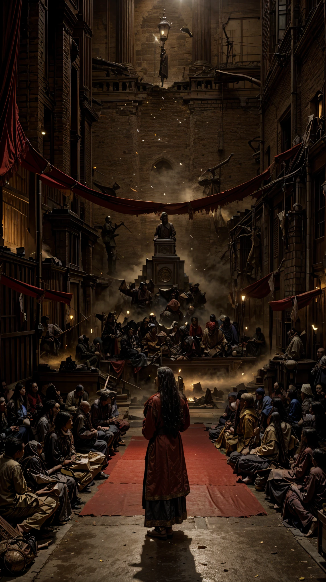 top quality picture 、(((fullnude))) , tour 、United Kingdom、palatial palace、chandeliers 、(((big crowd))) 、Open knees、(((throughout the room))) 、(((Two people))) 、 (((low angles))) 、fullnude、 (((very small udder))) ,(((tied breasts by the rope))) ,(((Arms behind the back)))、Small、
、Collar with rope 、(((distressed look))) 、Thin ropes that bind the body、full body Esbian、low angles 、chains 、low angles 、 Black hair 、 shining beautiful skin , Sweat, collar and chain accessories, beautiful black pupil and hair, Detailed expression , beautidful eyes,