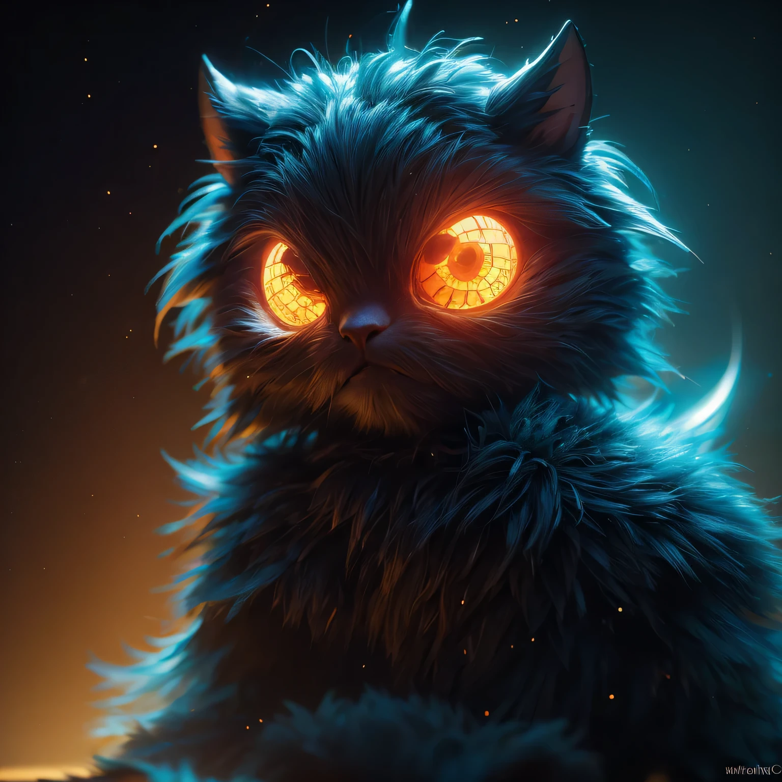 Generate a high-quality 3D image of cute monsters using advanced rendering and modeling techniques. Use the following software for creation: 3DS Max, SketchUp, SolidWorks, AutoCAD, Blender, Vectary, MeshMixer, and Unreal Engine 5. Apply photon mapping, radiosity, and physical rendering techniques with automatic white balance for realistic lighting. Create a cinematic lighting setup with a slightly intensified twilight effect. Ensure the final image has a soft focus effect, but remains ultra-detailed and realistic. The artwork should not be based on a specific photograph. Evoke a sense of technology and high-quality craftsmanship, reminiscent of a masterpiece of illustration and CG art. Include elements of unity, wallpaper, and official art in the composition. Present fine details, extreme delicacy, and beauty, with sharp focus and a high level of detail. Render the woman's hair with detailed fringes. Render the final image with a black background and a plain background. Do not include any watermark or text overlays in the generated image.