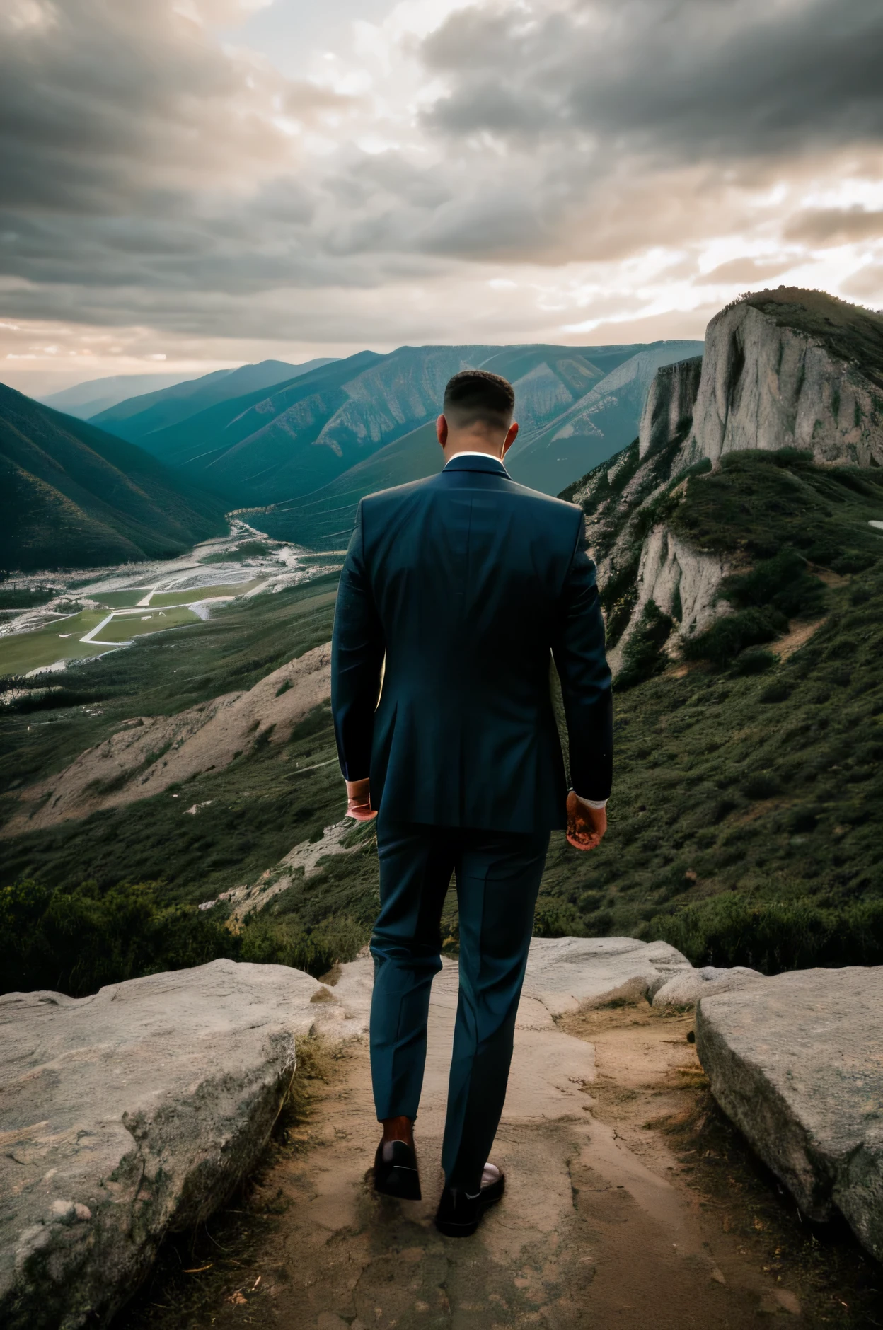 Illustrate a man who faces adversity with unwavering courage and integrity. Highlight your resilience in the face of challenges, demonstrating that true value lies in remaining firm in one's principles.
