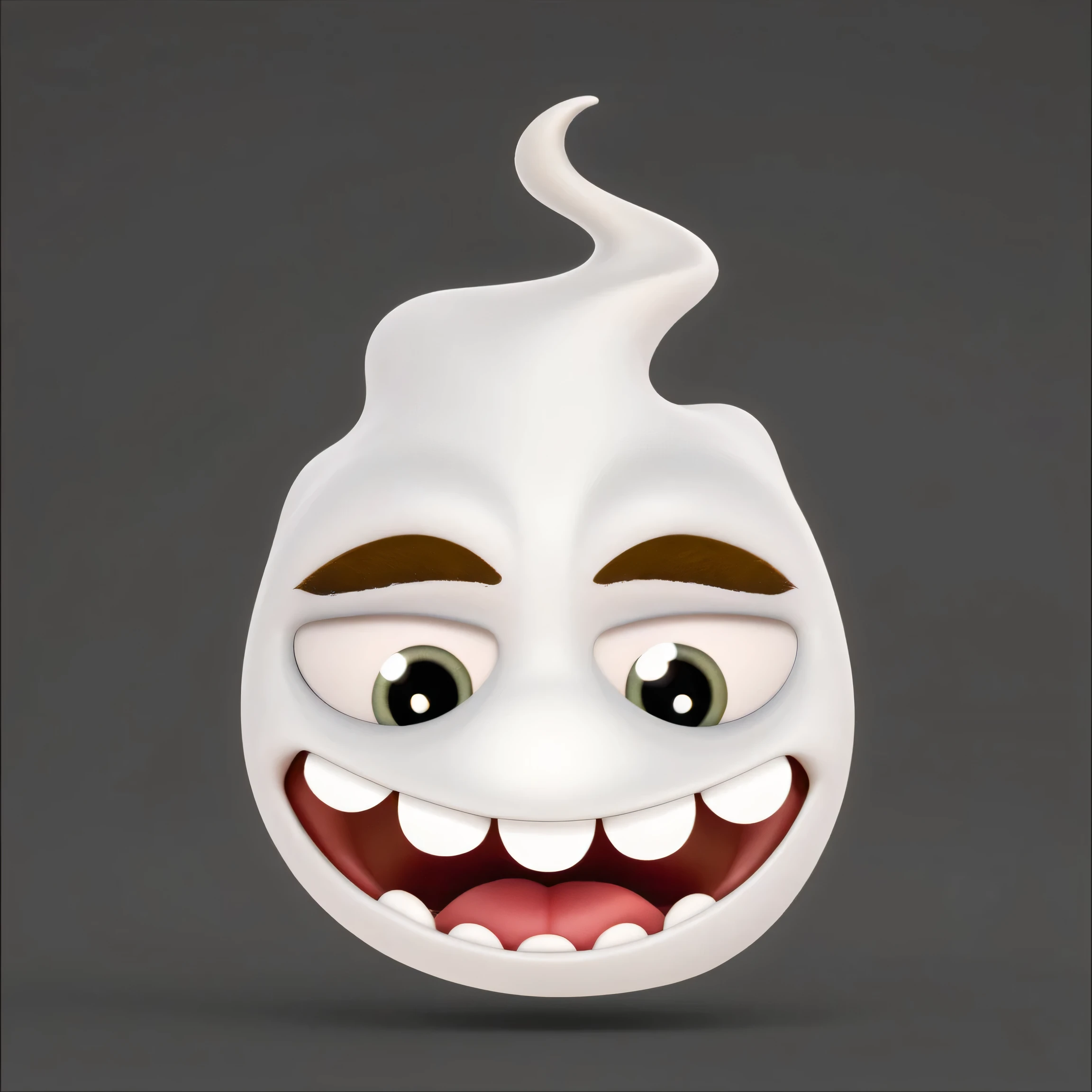 Fumacinha rindo, estilo Disney Pixar, high resolution, 4k