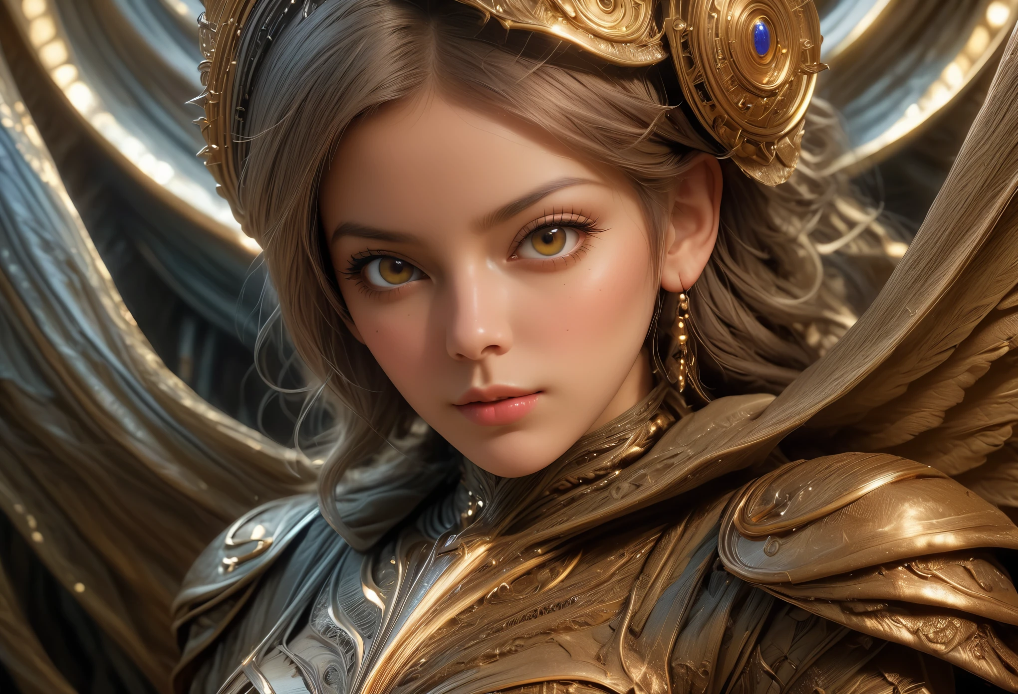 hypnotic fly in a sumptuous fantasy, By Giger, detailed facial features, sharp eyes, soft skin, dynamic, 8k, extremely thorough, masterpiece, highly detailed, meticulous attention to detail, photorealistic, hyper-realistic, astonishing, voluptuous, very stylish, charming, majestic, very pretty, elegant, heavenly, luscious, delightful, spectacular, splendid, alluring, breathtaking, radiant, dreamy, dreamlike, very cute, very refined, enchanting, glamorous, symmetry, intricate, volumetric lighting, beautiful, rich deep colors masterpiece, sharp focus, ultra detailed, astrophotography